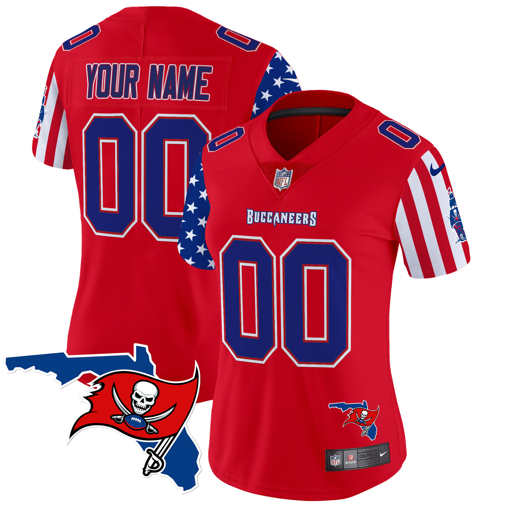 Buccaneers 2025 Independence Day Vapor Premier Limited Custom Jersey - All Stitched - Image 5