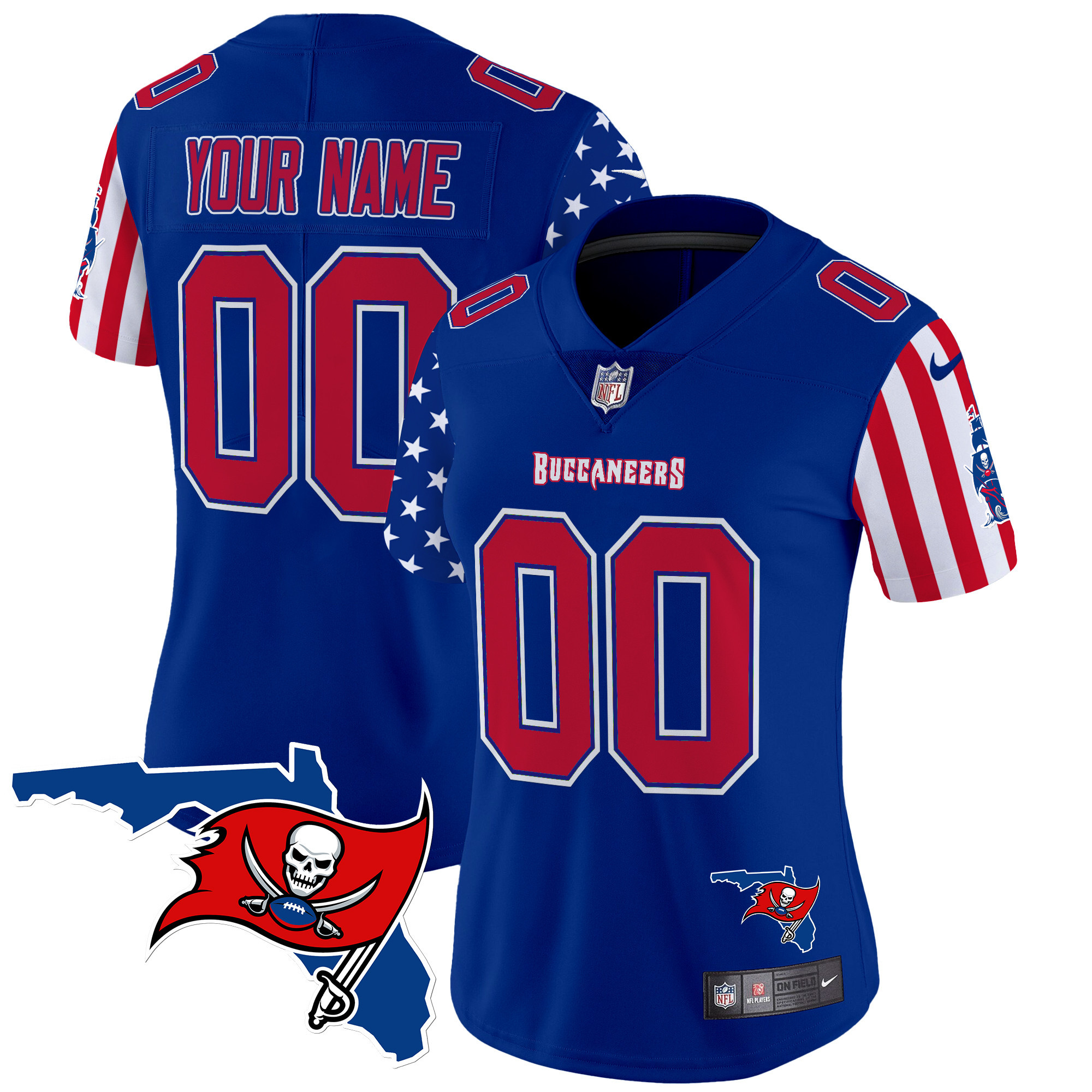Buccaneers 2025 Independence Day Vapor Premier Limited Custom Jersey - All Stitched - Image 6