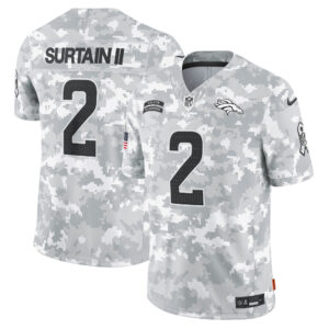 Denver Broncos 2024 Salute to Service Vapor Limited Jersey - Arctic Camo - All Stitched