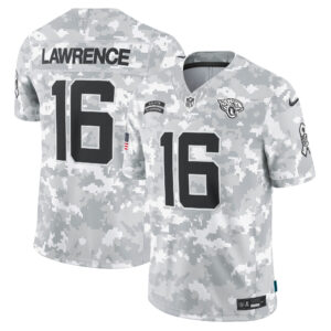 Trevor Lawrence Jacksonville Jaguars 2024 Salute to Service Vapor Limited Jersey - Arctic Camo - All Stitched