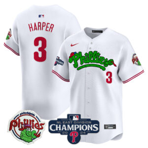 Men's Phillies Phanatic 2024 NL East Division Champions Vapor Premier Limited Jersey - All Stitched