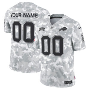 Buffalo Bills 2024 Salute to Service Vapor Limited Custom Jersey - Arctic Camo - All Stitched