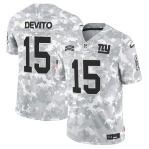 New York Giants 2024 Salute to Service Vapor Limited Jersey - Arctic Camo - All stitched