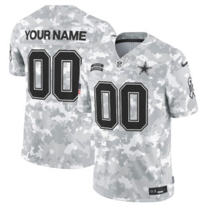 Dallas Cowboys 2024 Salute to Service Vapor Limited Custom Jersey - All stitched