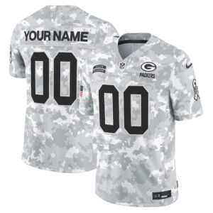 Green Bay Packers 2024 Salute to Service Vapor Limited Custom Jersey - All Stitched
