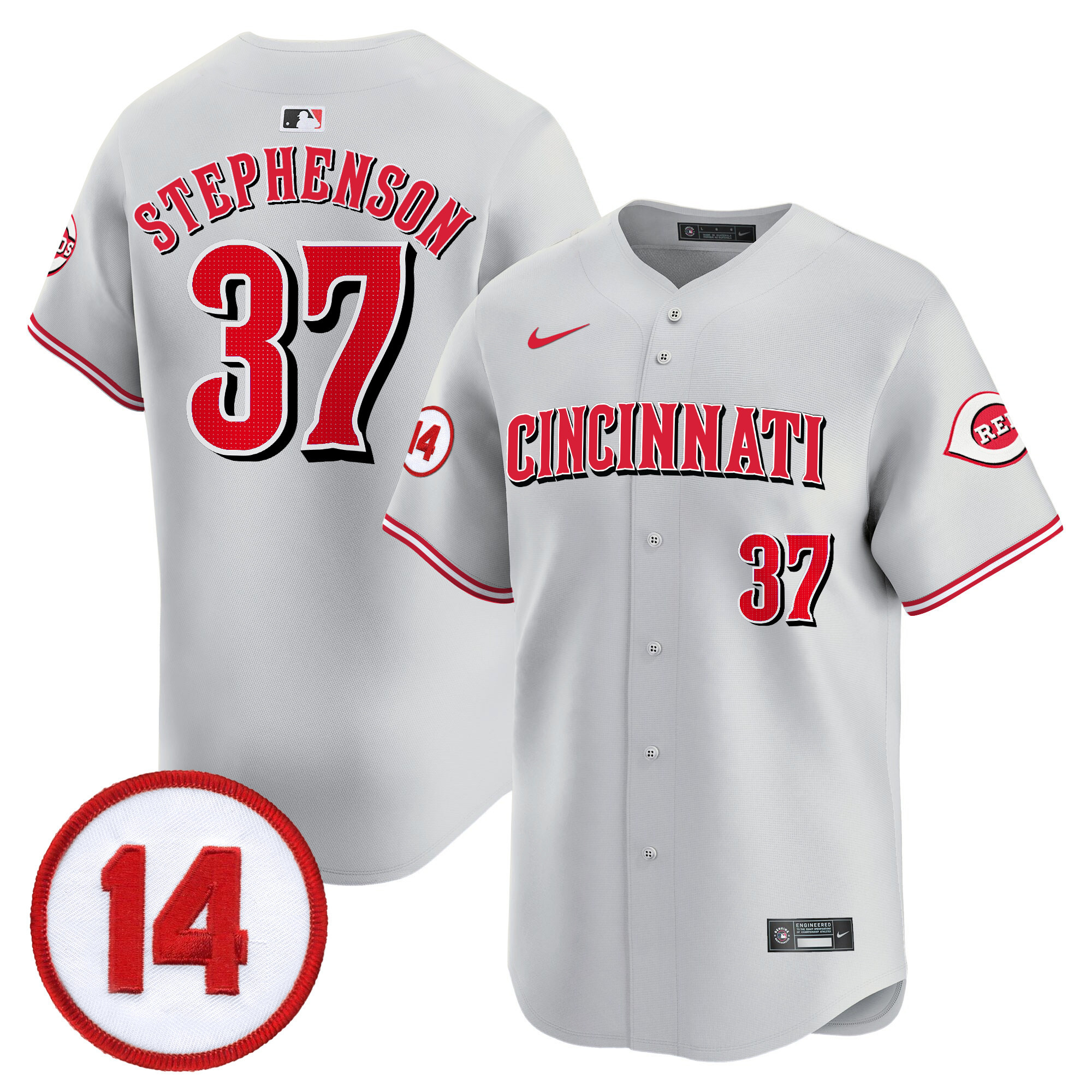 Men's Cincinnati Reds Pete Rose Patch Vapor Premier Limited Jersey - All Stitched - Image 21