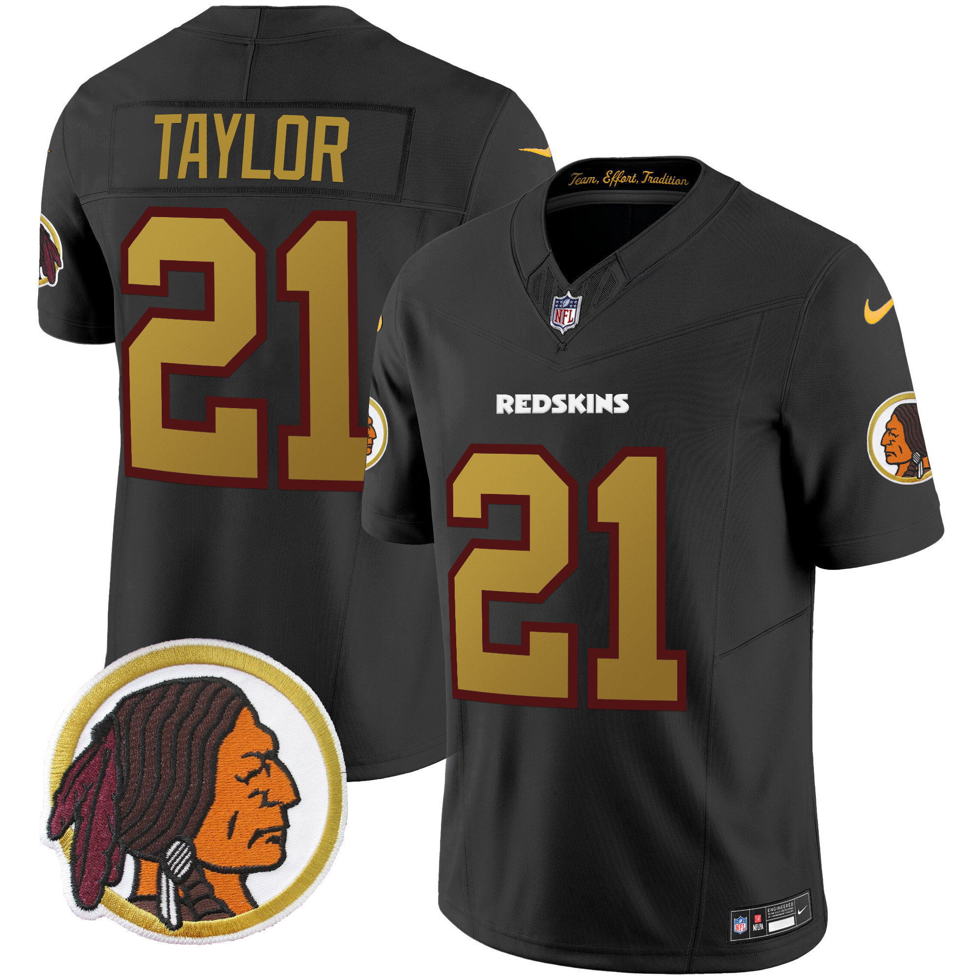 Men's Washington Redskins Throwback Vapor Limited Jersey - All Stitched - Image 22