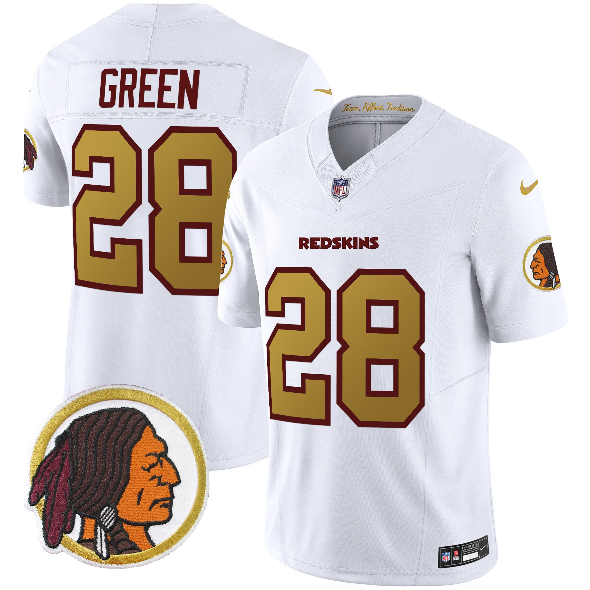 Men's Washington Redskins Throwback Vapor Limited Jersey - All Stitched - Image 39