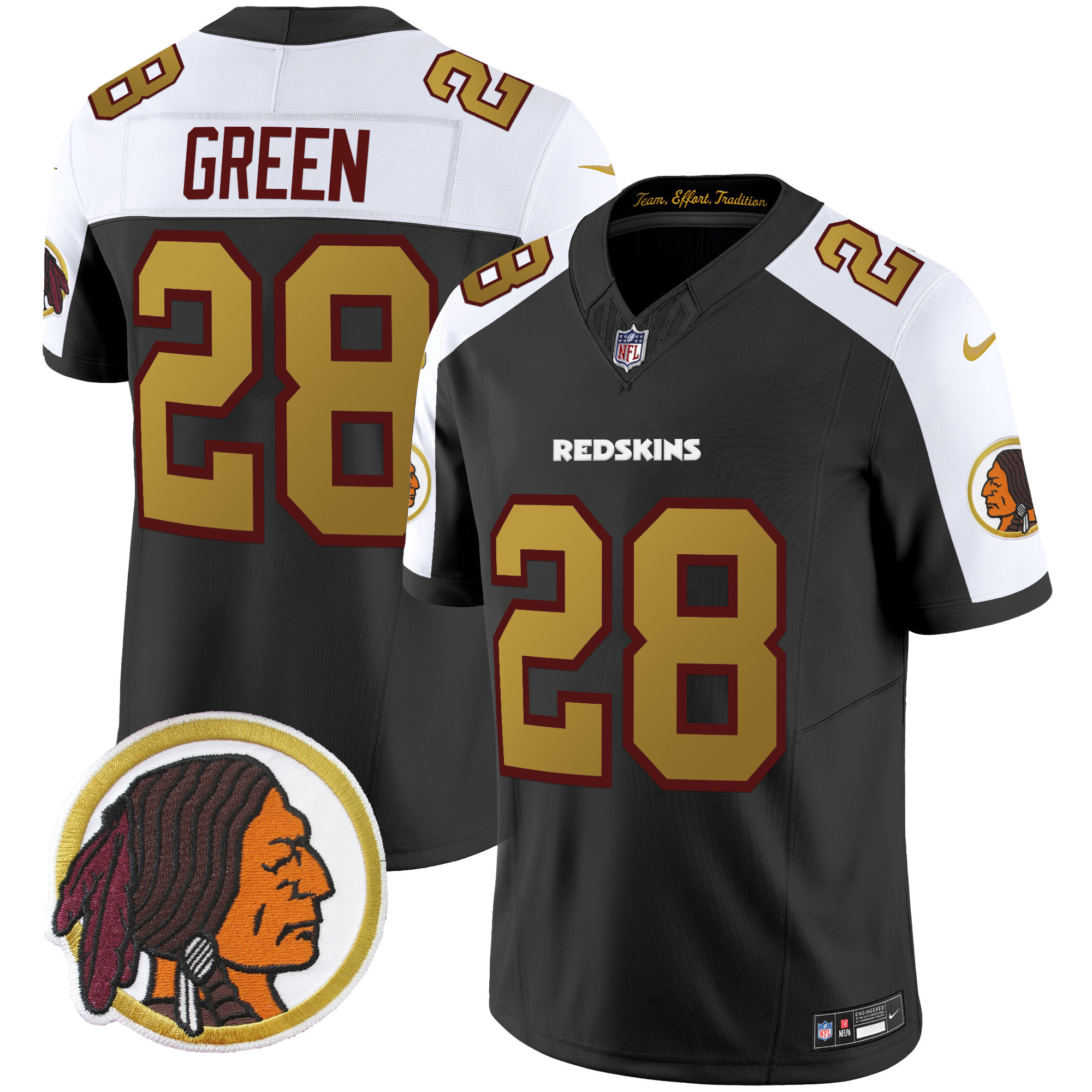 Men's Washington Redskins Throwback Vapor Limited Jersey - All Stitched - Image 15