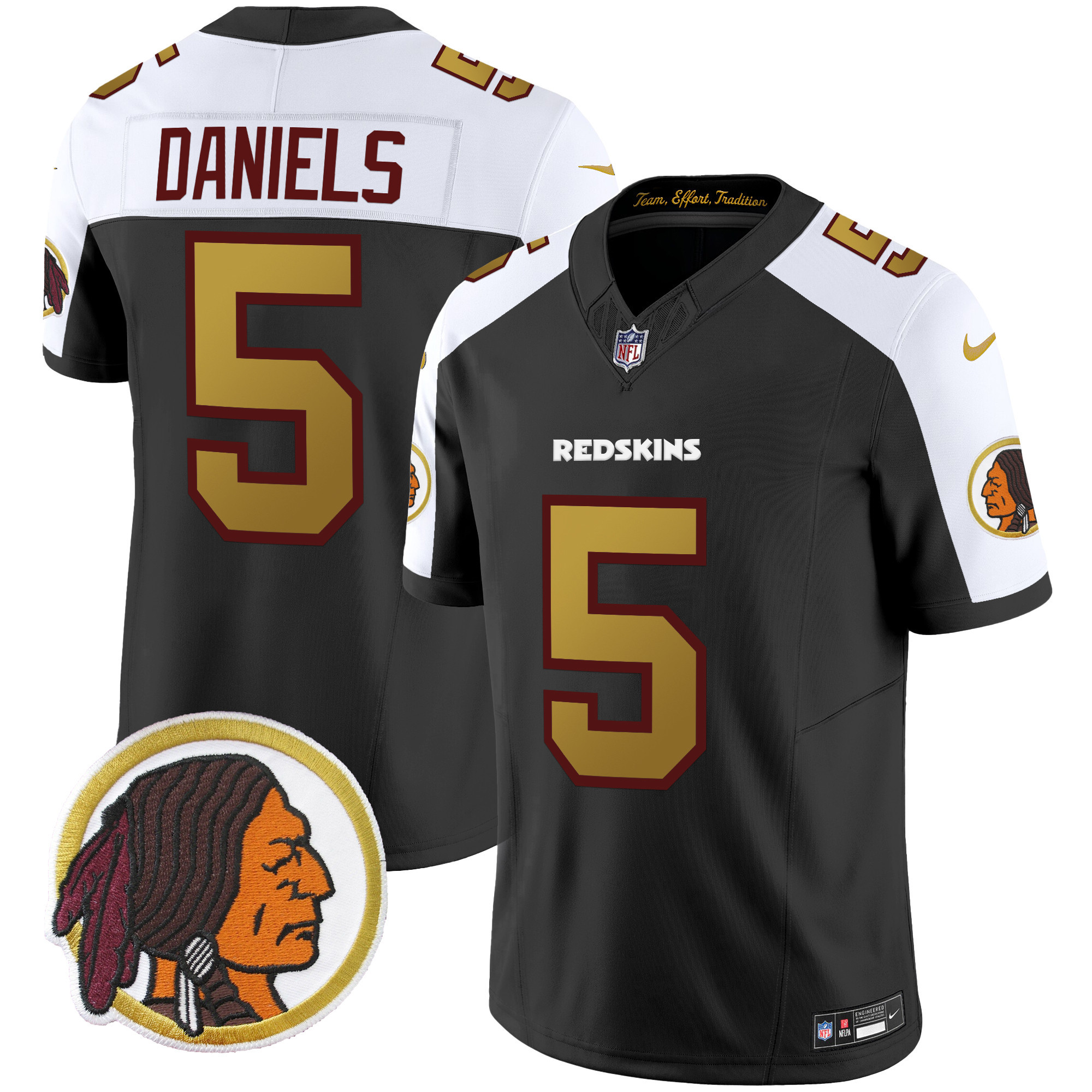 Men's Washington Redskins Throwback Vapor Limited Jersey - All Stitched - Image 9
