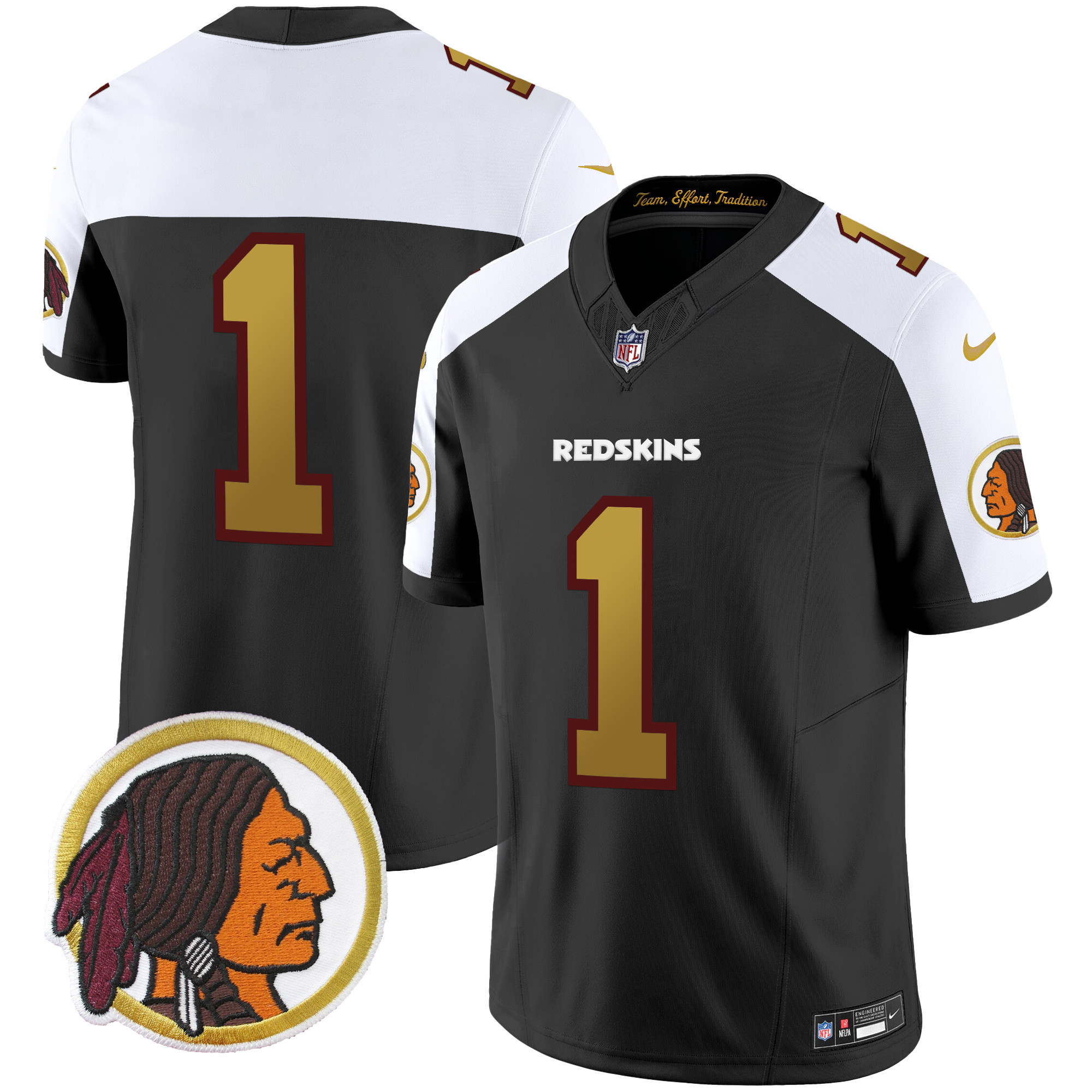 Men's Washington Redskins Throwback Vapor Limited Jersey - All Stitched - Image 16