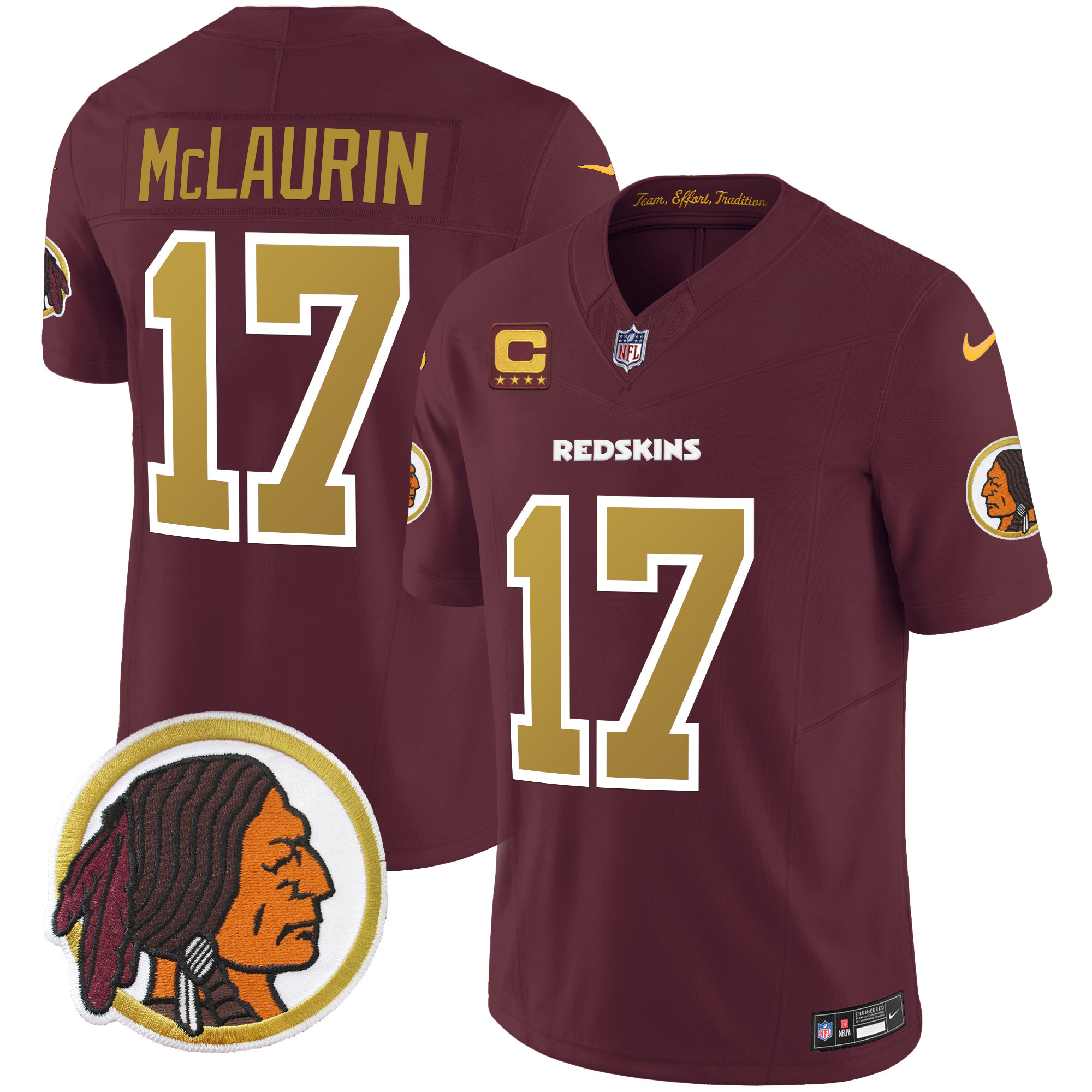 Men's Washington Redskins Throwback Vapor Limited Jersey - All Stitched - Image 29