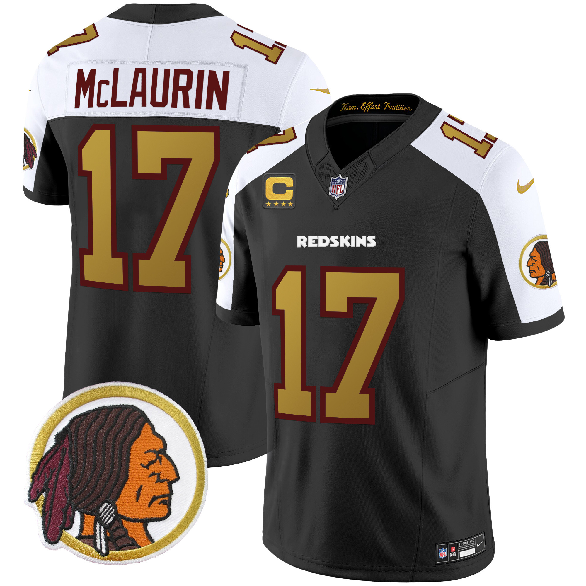 Men's Washington Redskins Throwback Vapor Limited Jersey - All Stitched - Image 13