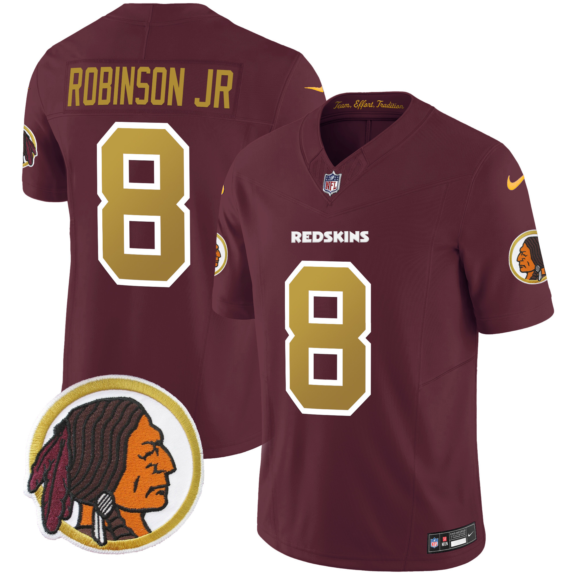Men's Washington Redskins Throwback Vapor Limited Jersey - All Stitched - Image 26