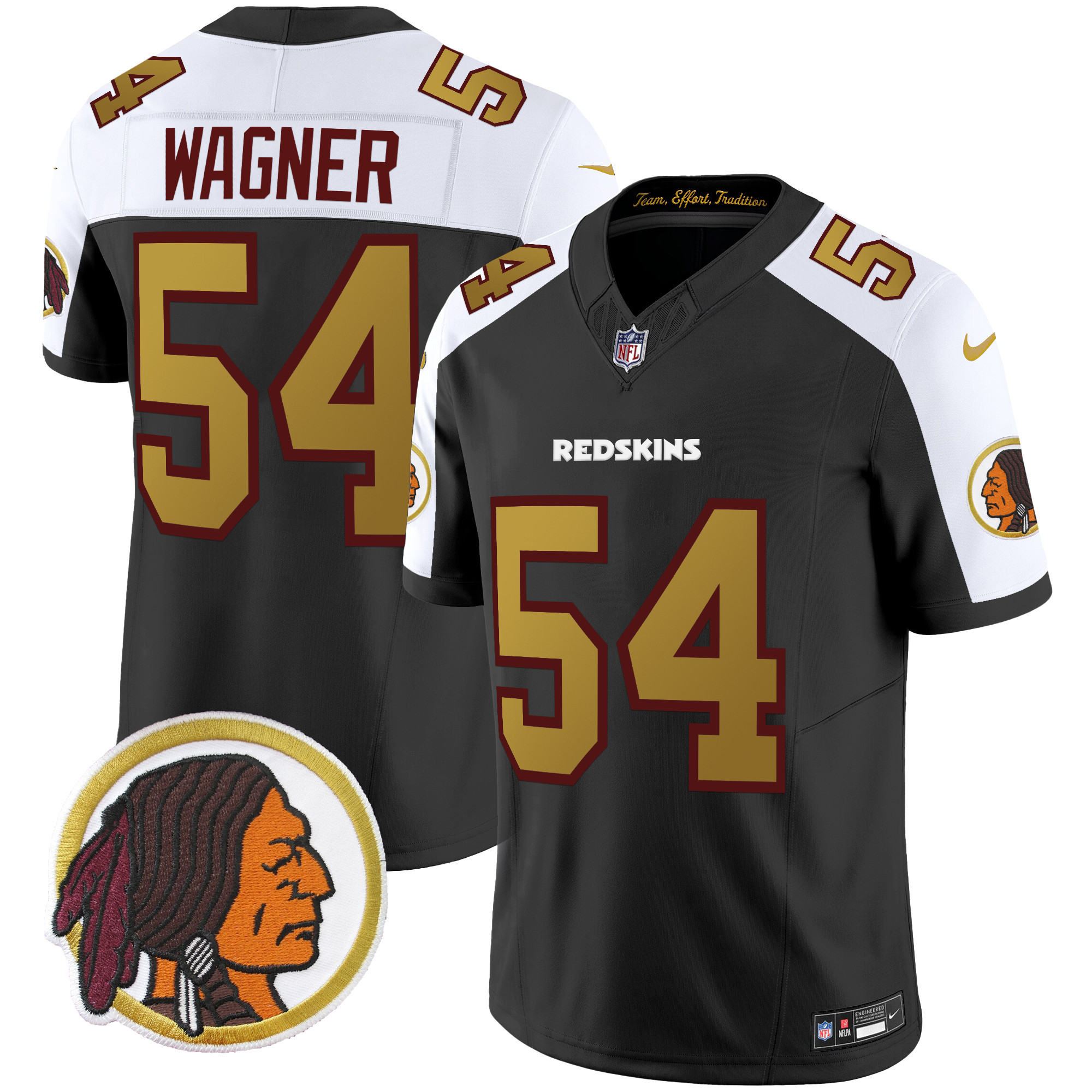 Men's Washington Redskins Throwback Vapor Limited Jersey - All Stitched - Image 12