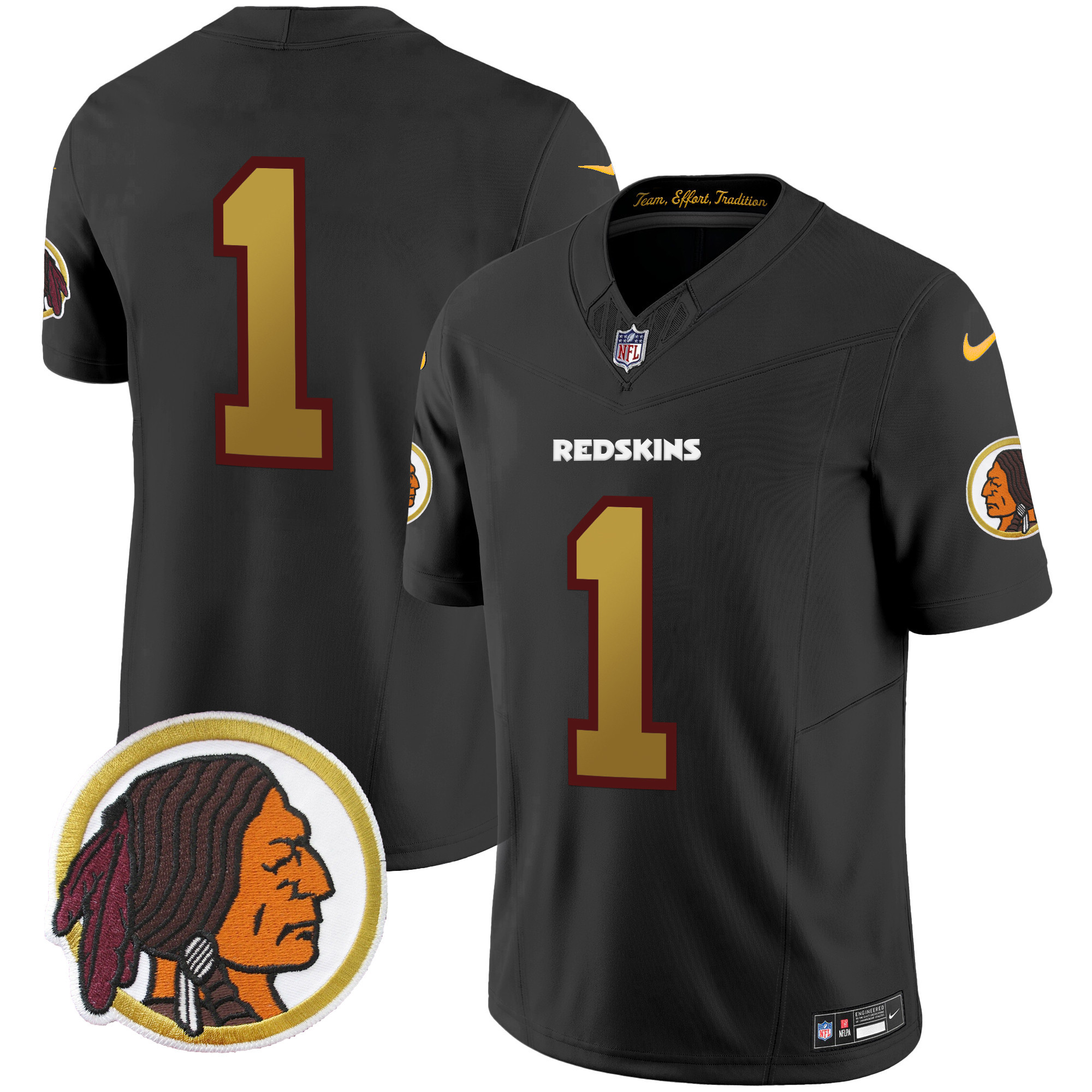 Men's Washington Redskins Throwback Vapor Limited Jersey - All Stitched - Image 24