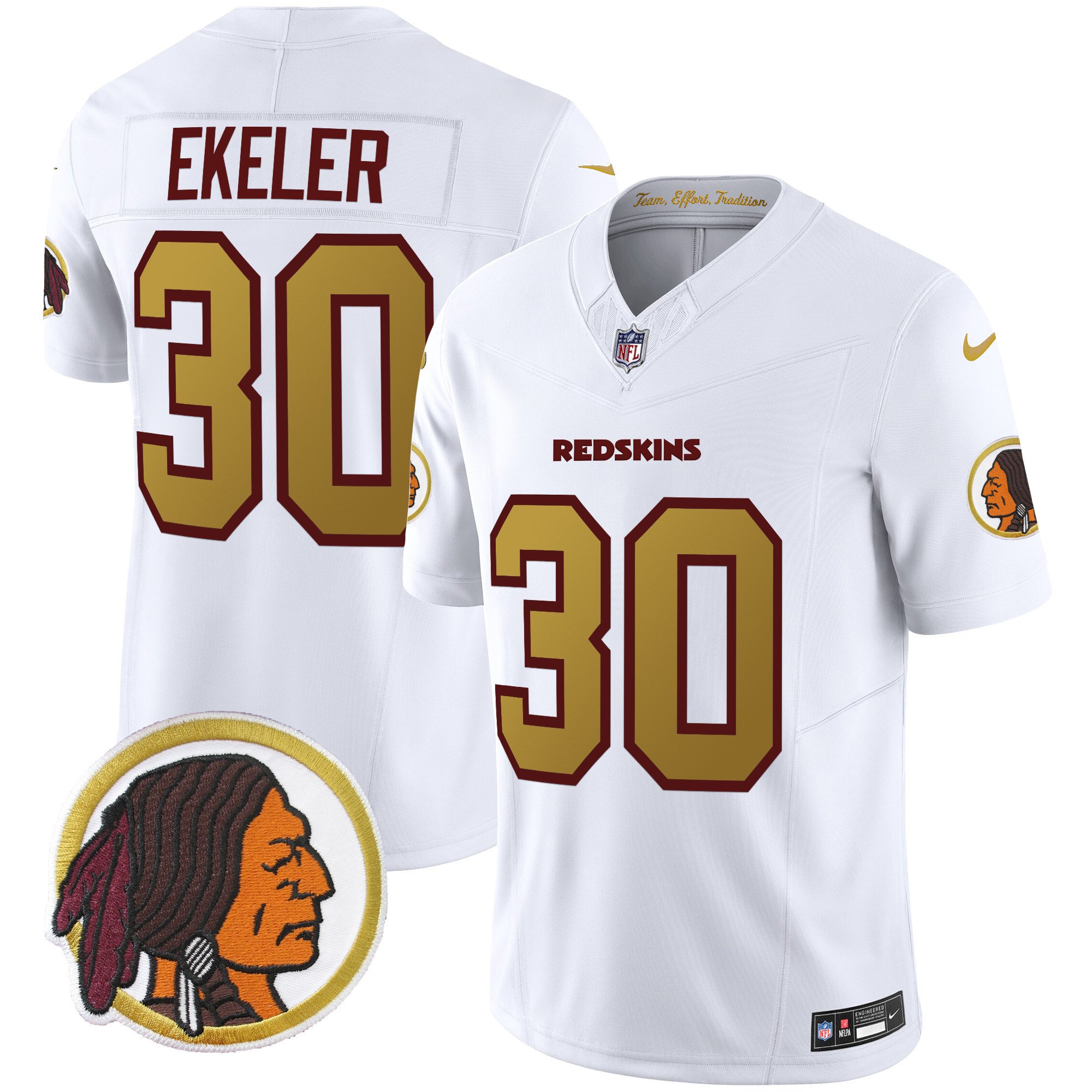 Men's Washington Redskins Throwback Vapor Limited Jersey - All Stitched - Image 35
