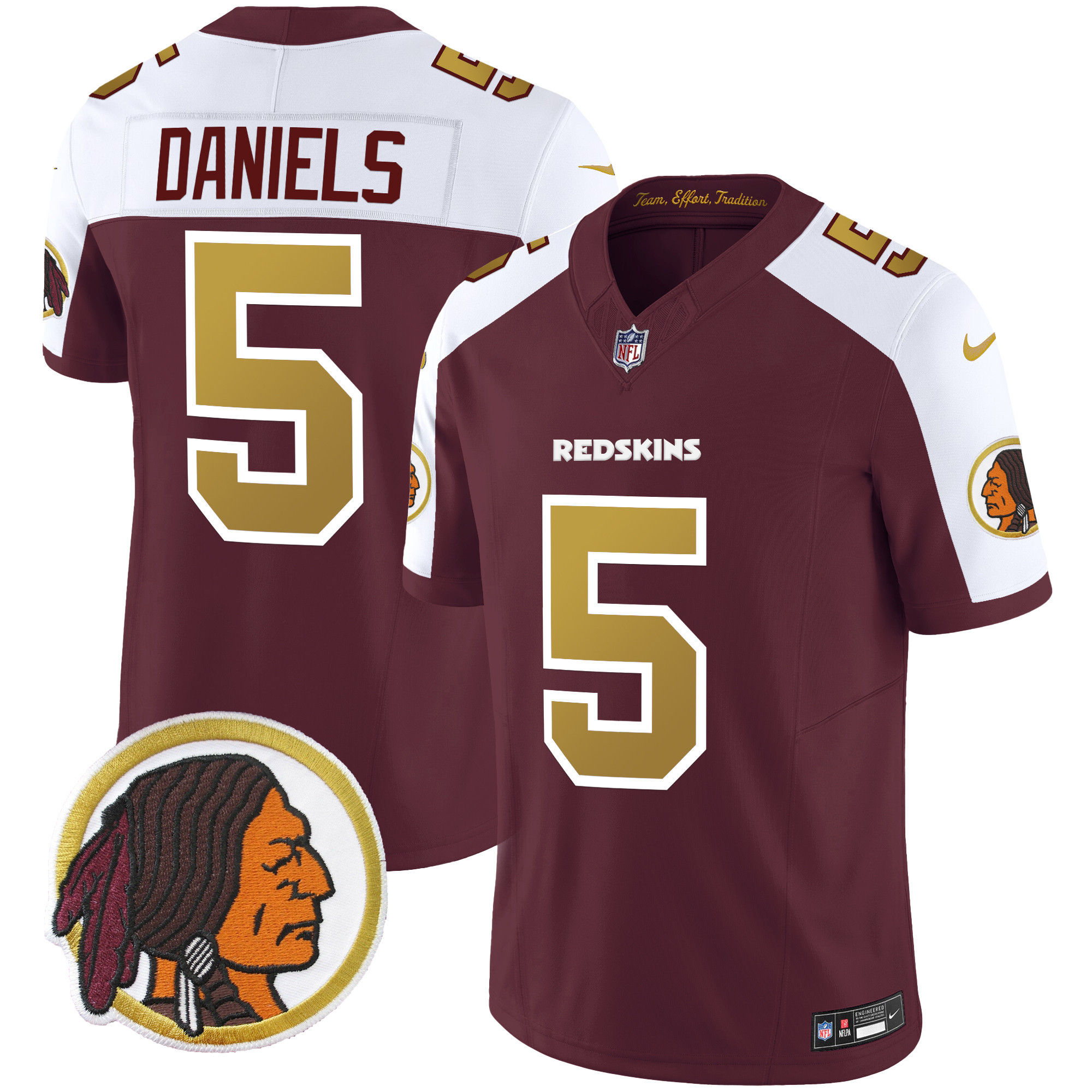 Men's Washington Redskins Throwback Vapor Limited Jersey - All Stitched