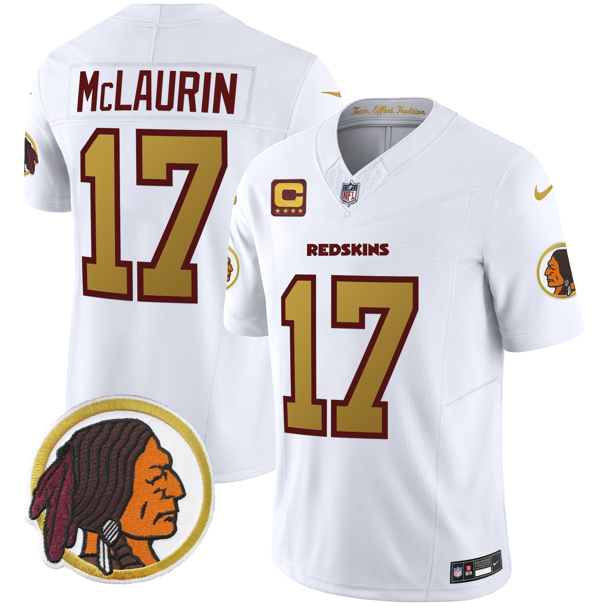 Men's Washington Redskins Throwback Vapor Limited Jersey - All Stitched - Image 37
