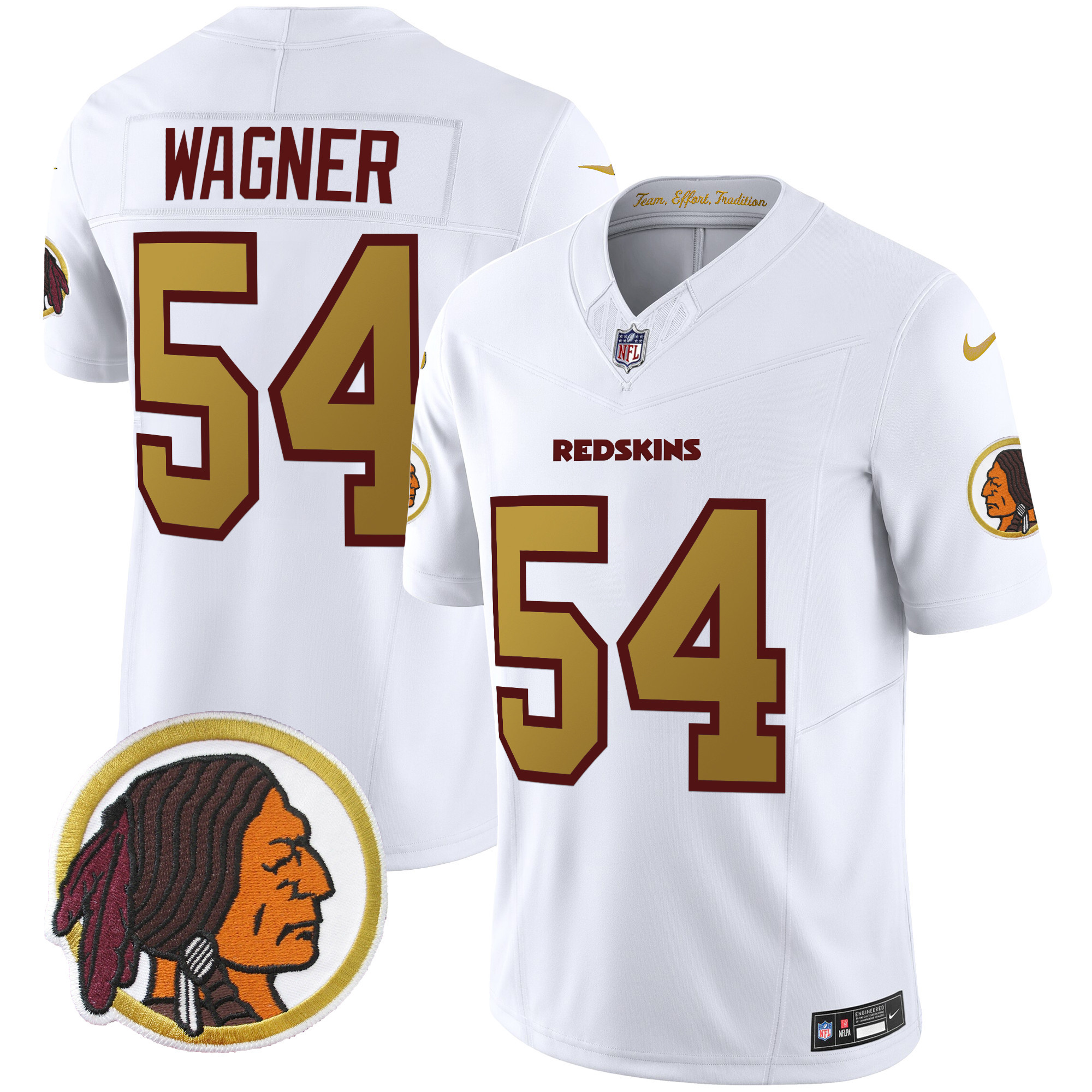 Men's Washington Redskins Throwback Vapor Limited Jersey - All Stitched - Image 36