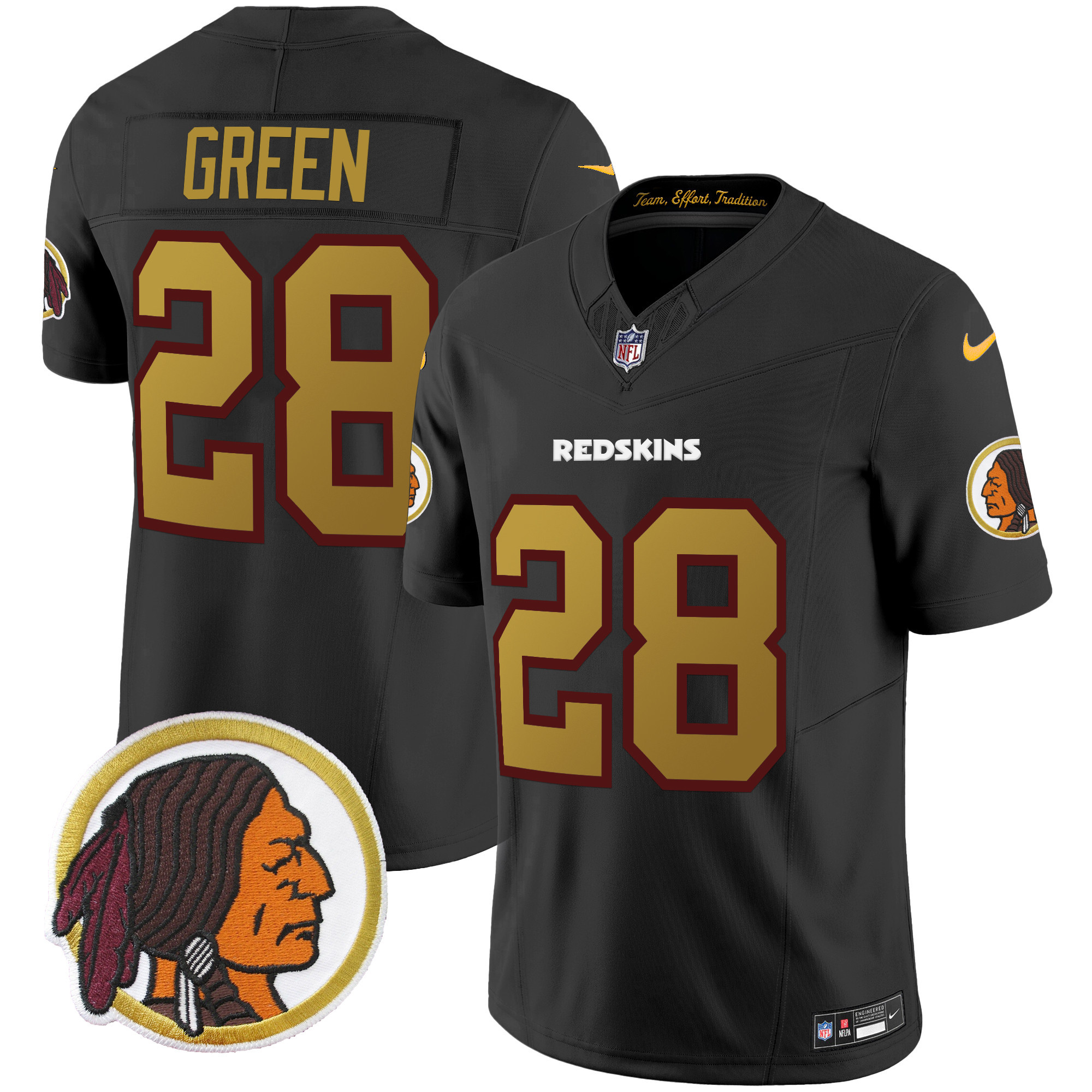 Men's Washington Redskins Throwback Vapor Limited Jersey - All Stitched - Image 23