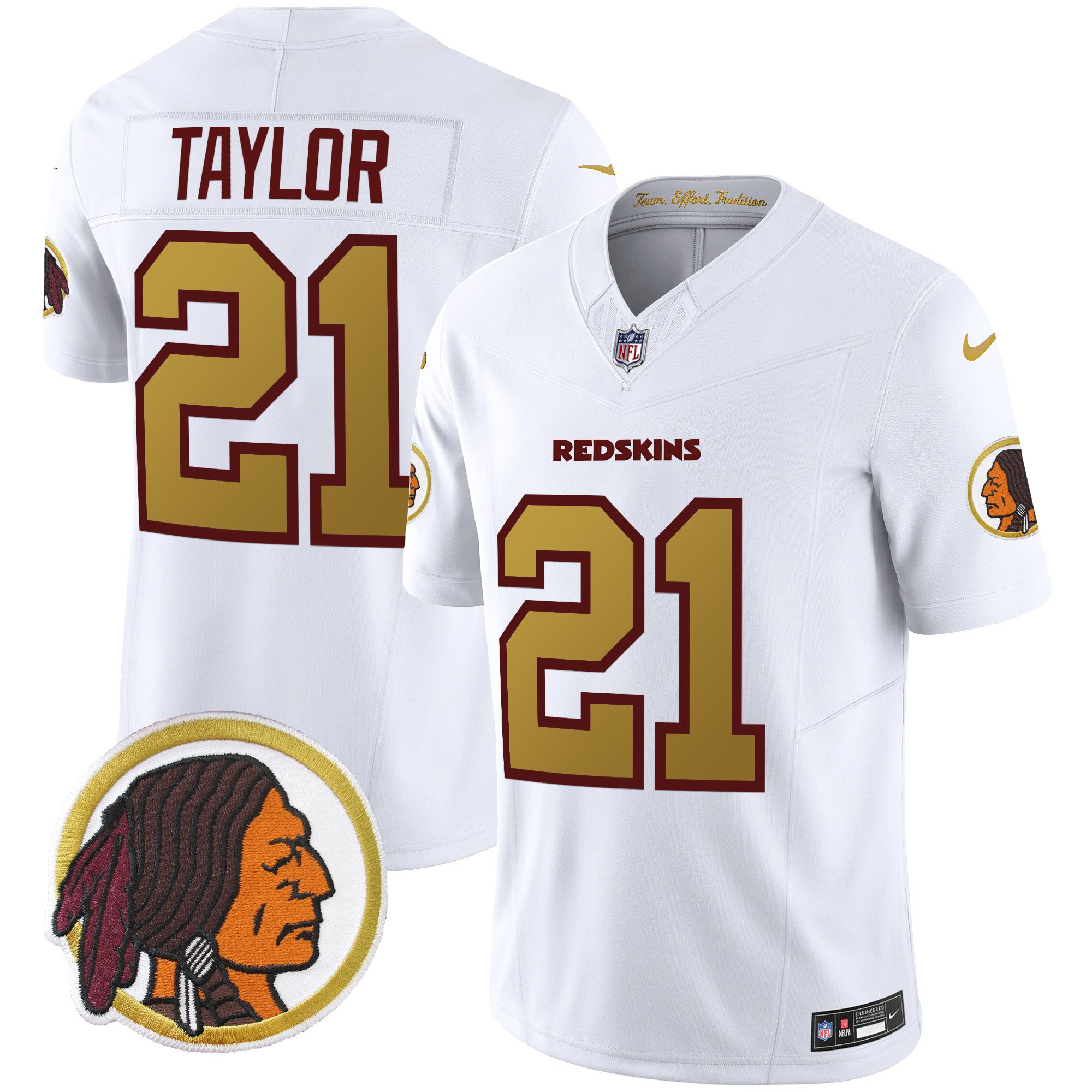Men's Washington Redskins Throwback Vapor Limited Jersey - All Stitched - Image 38