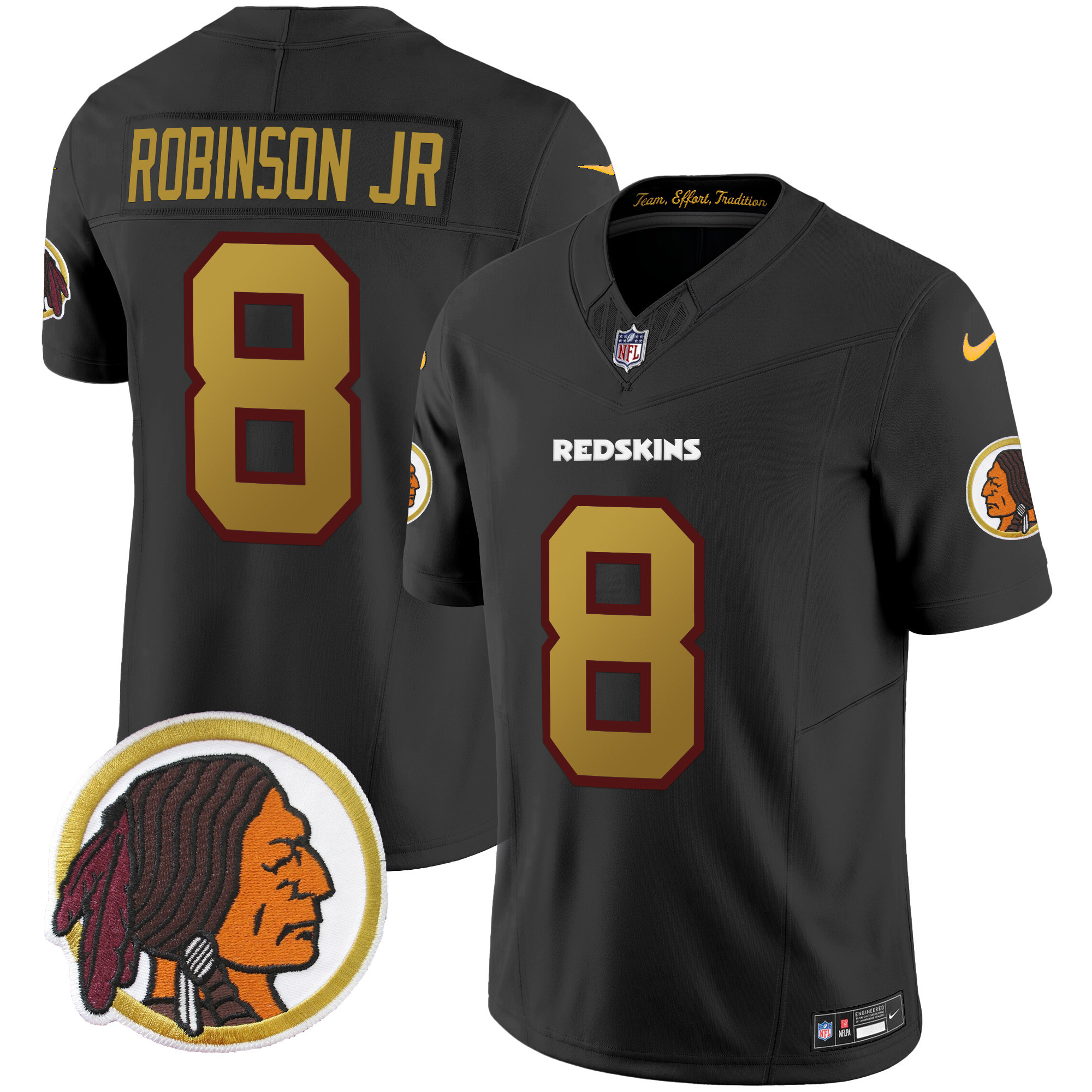 Men's Washington Redskins Throwback Vapor Limited Jersey - All Stitched - Image 18