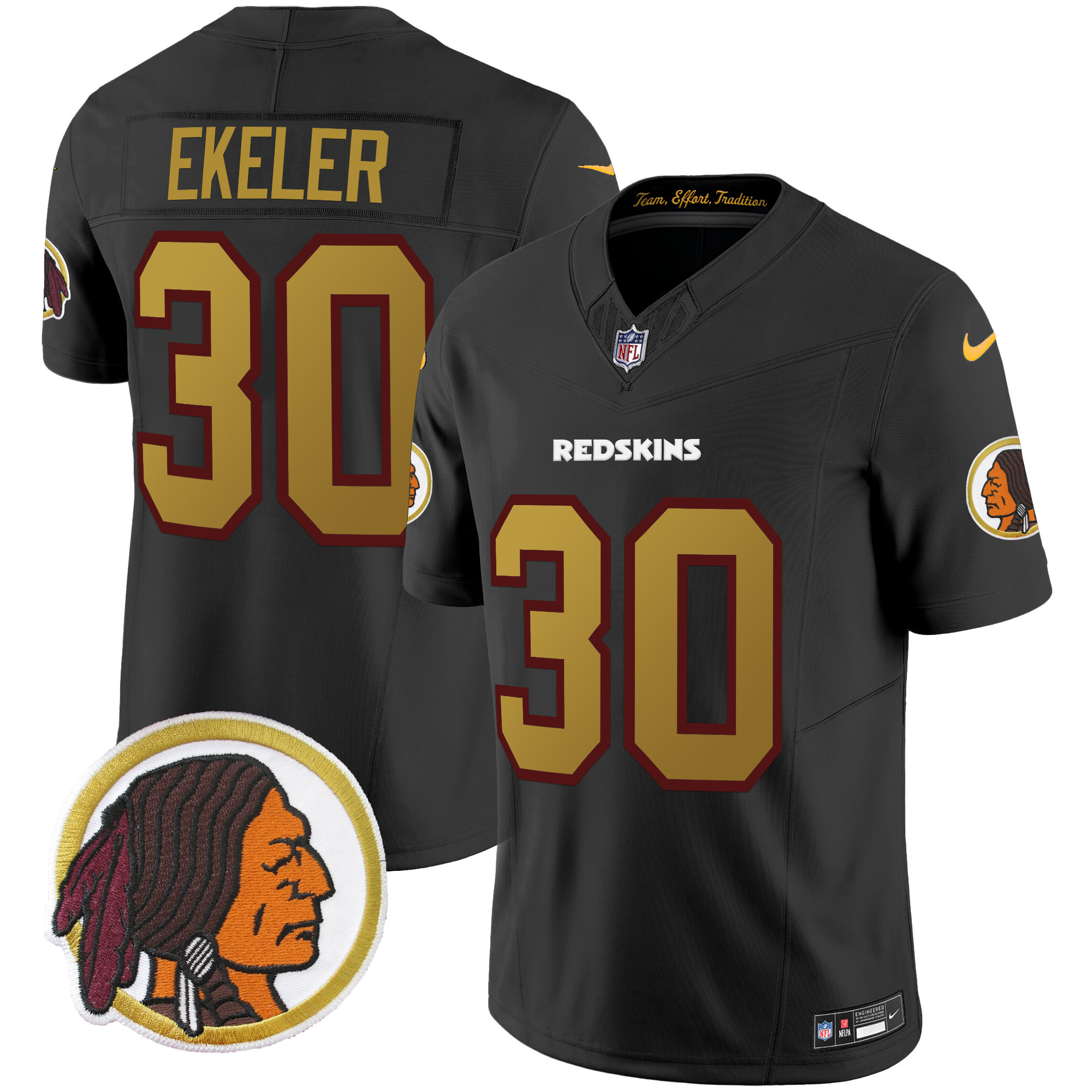 Men's Washington Redskins Throwback Vapor Limited Jersey - All Stitched - Image 19