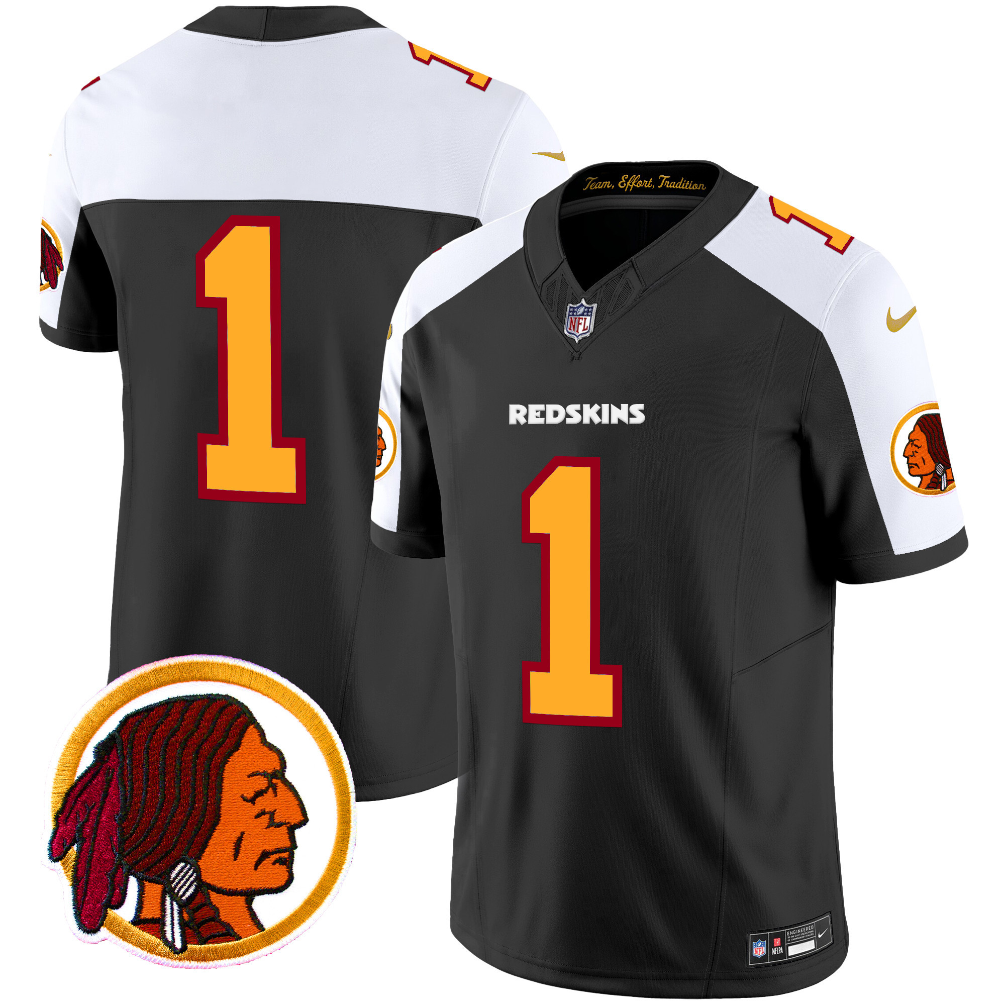 Men's Washington Redskins Throwback Vapor Limited Jersey V2 - All Stitched - Image 16