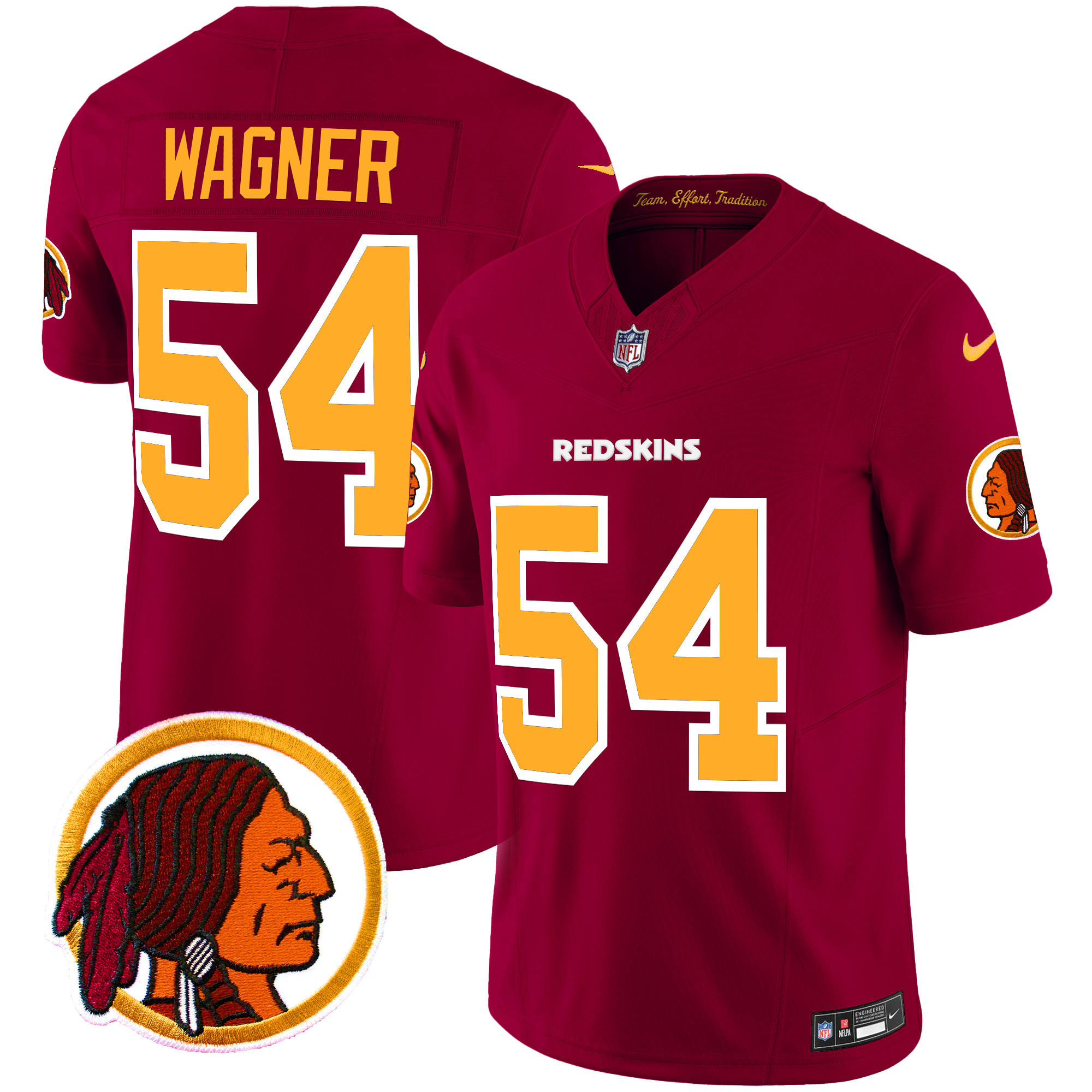 Men's Washington Redskins Throwback Vapor Limited Jersey V2 - All Stitched - Image 28