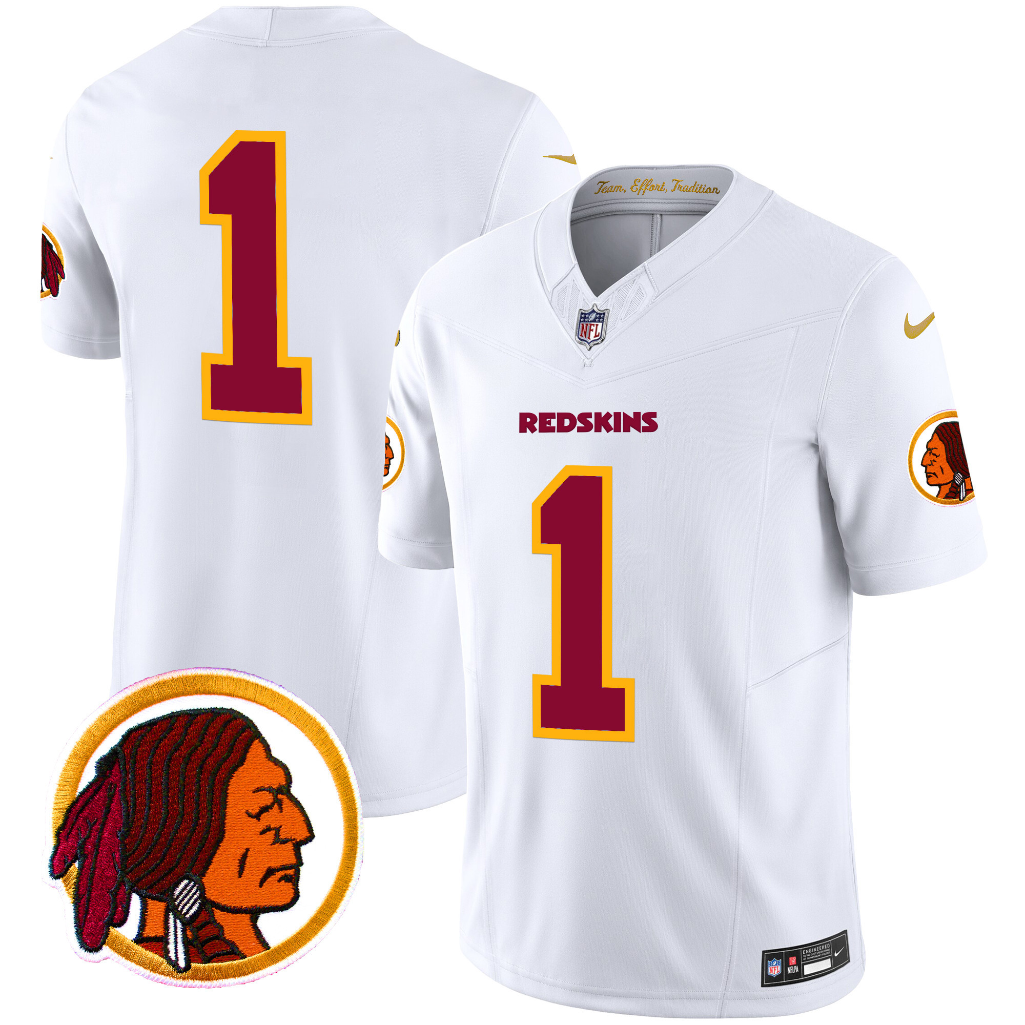 Men's Washington Redskins Throwback Vapor Limited Jersey V2 - All Stitched - Image 40