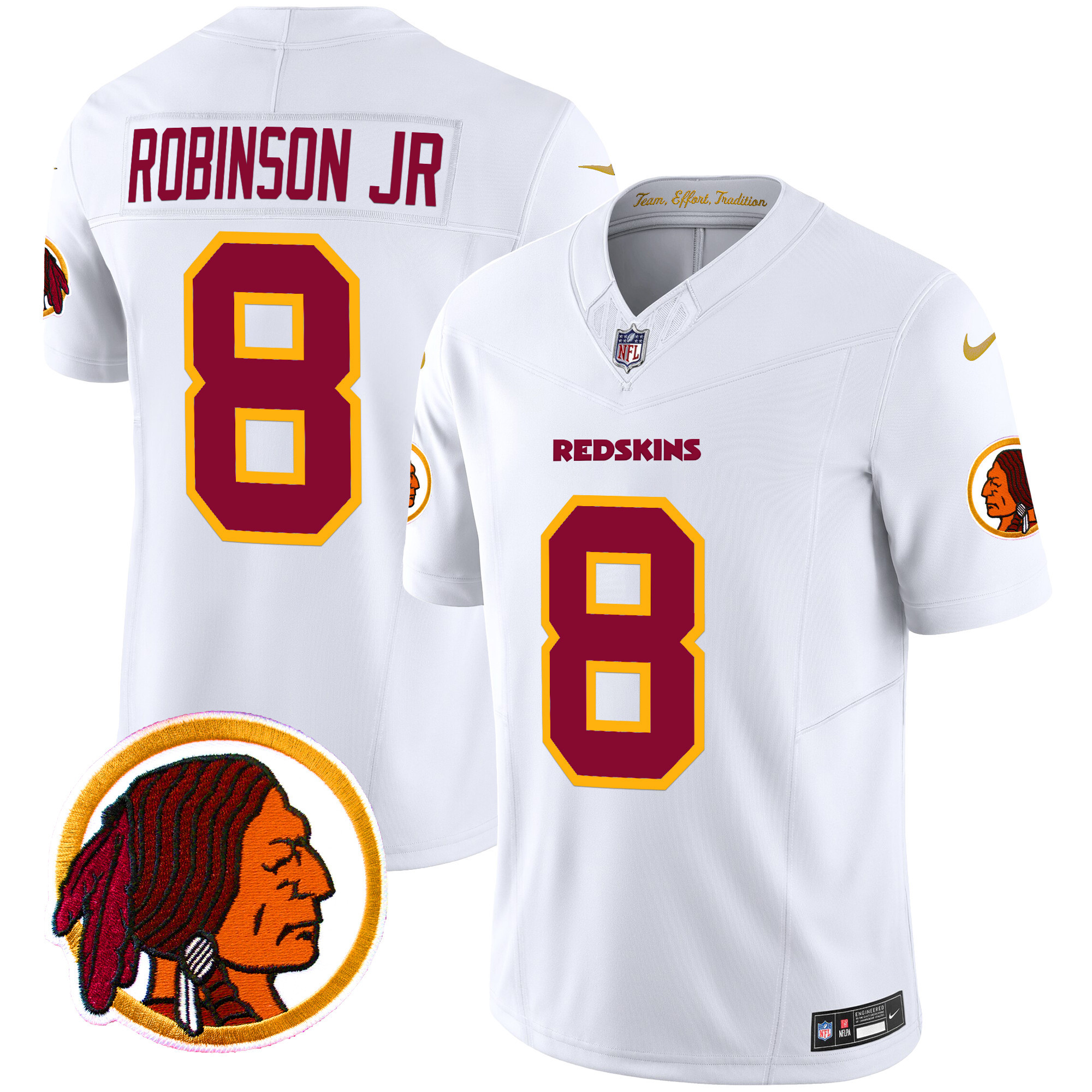 Men's Washington Redskins Throwback Vapor Limited Jersey V2 - All Stitched - Image 34