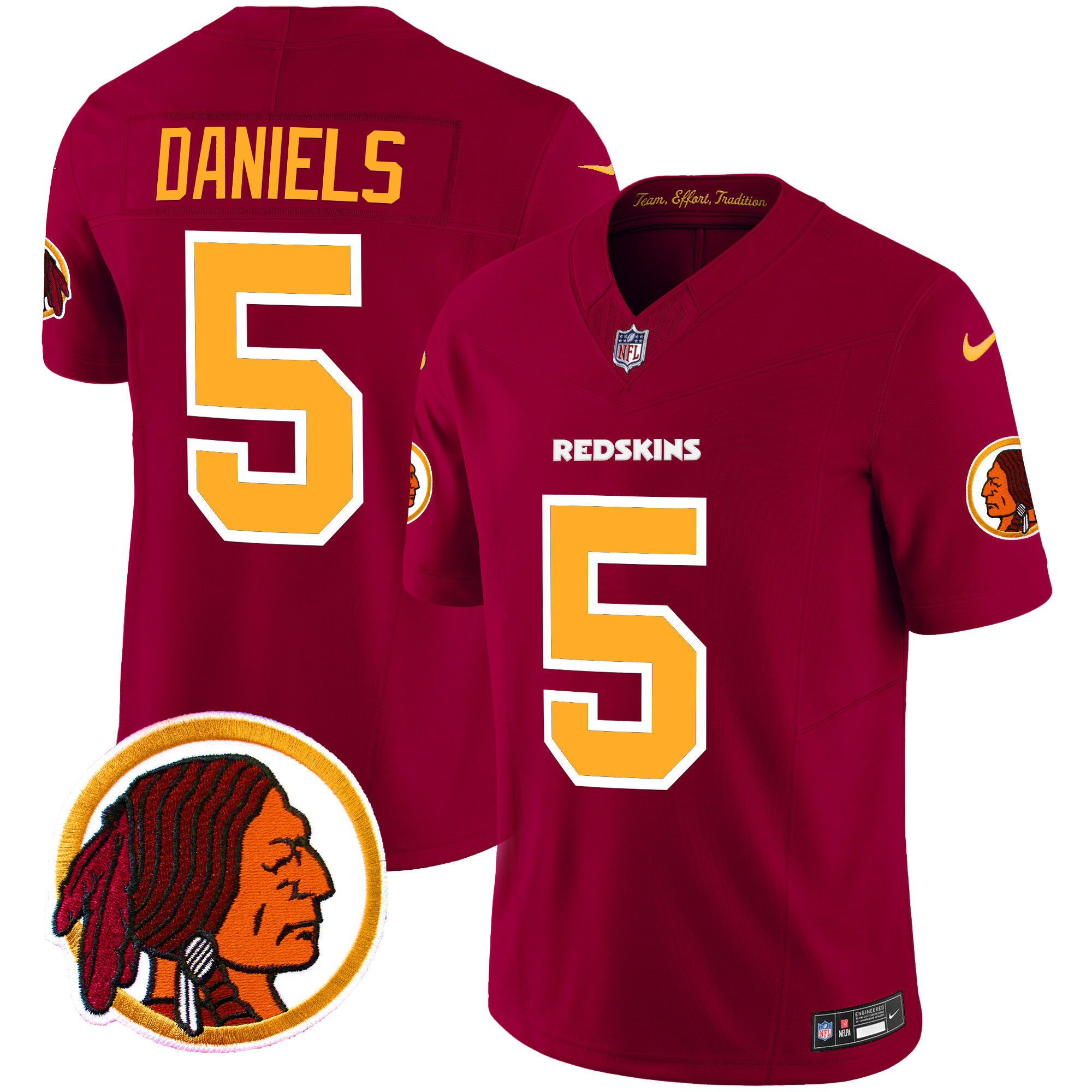 Men's Washington Redskins Throwback Vapor Limited Jersey V2 - All Stitched - Image 25