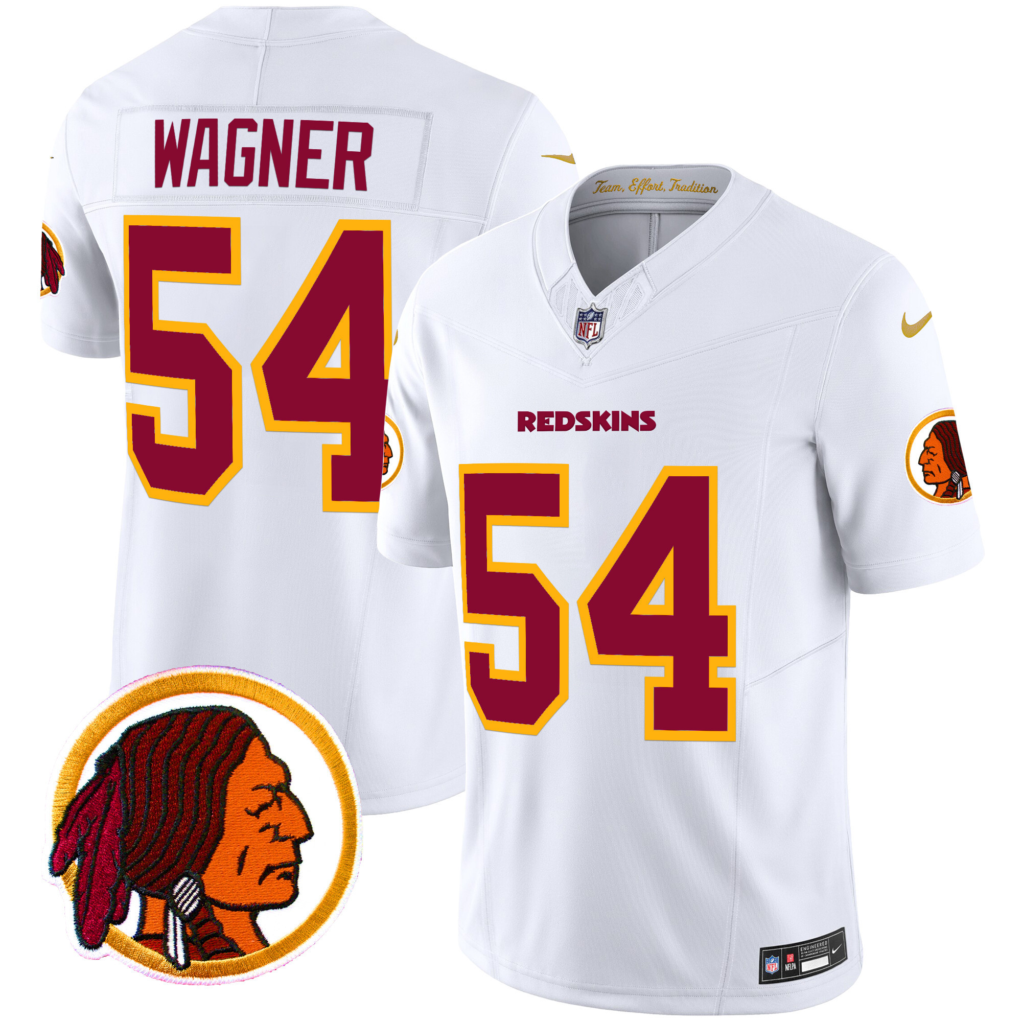 Men's Washington Redskins Throwback Vapor Limited Jersey V2 - All Stitched - Image 36