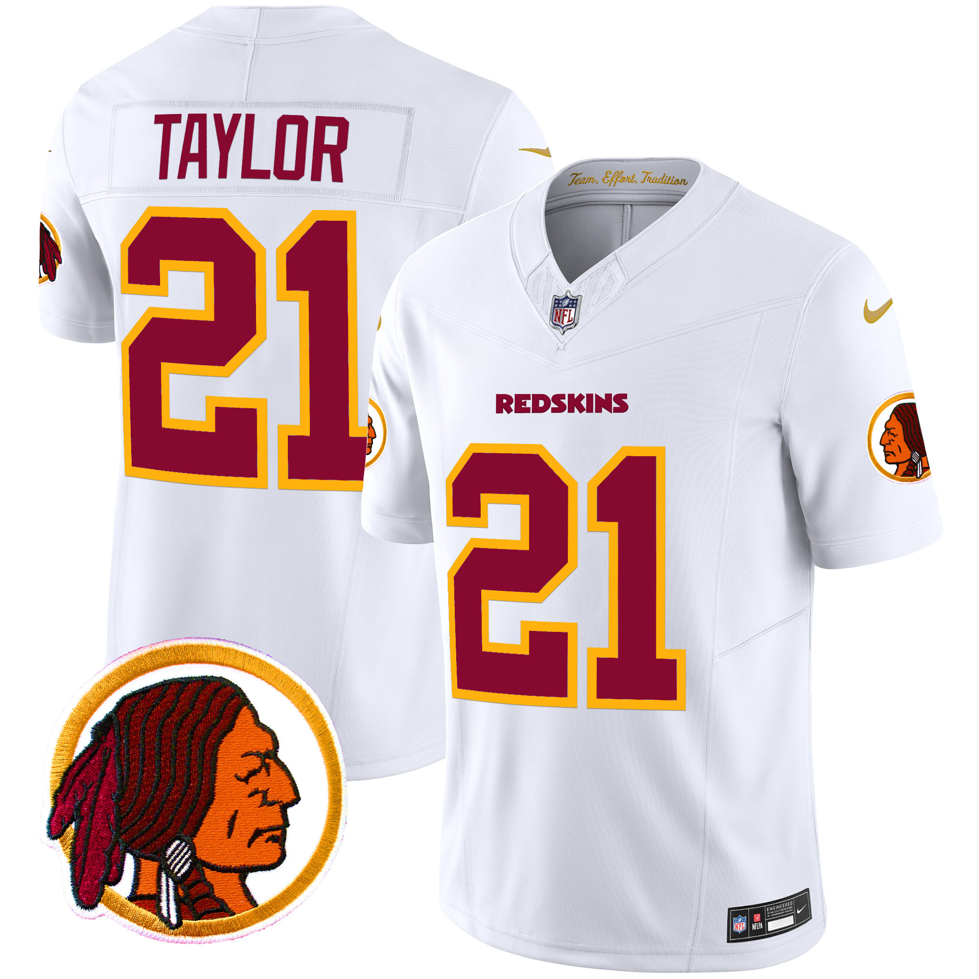 Men's Washington Redskins Throwback Vapor Limited Jersey V2 - All Stitched - Image 38