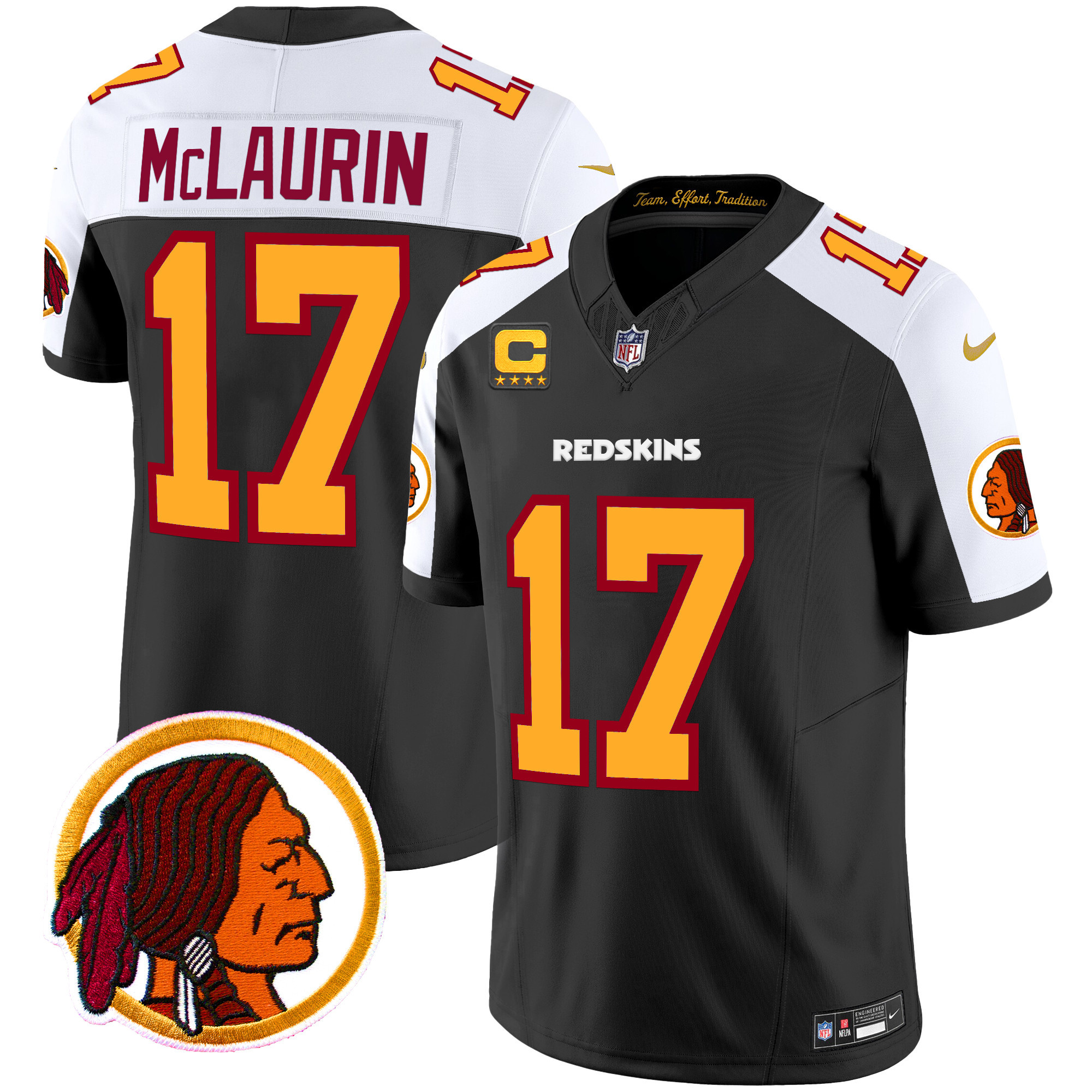 Men's Washington Redskins Throwback Vapor Limited Jersey V2 - All Stitched - Image 13