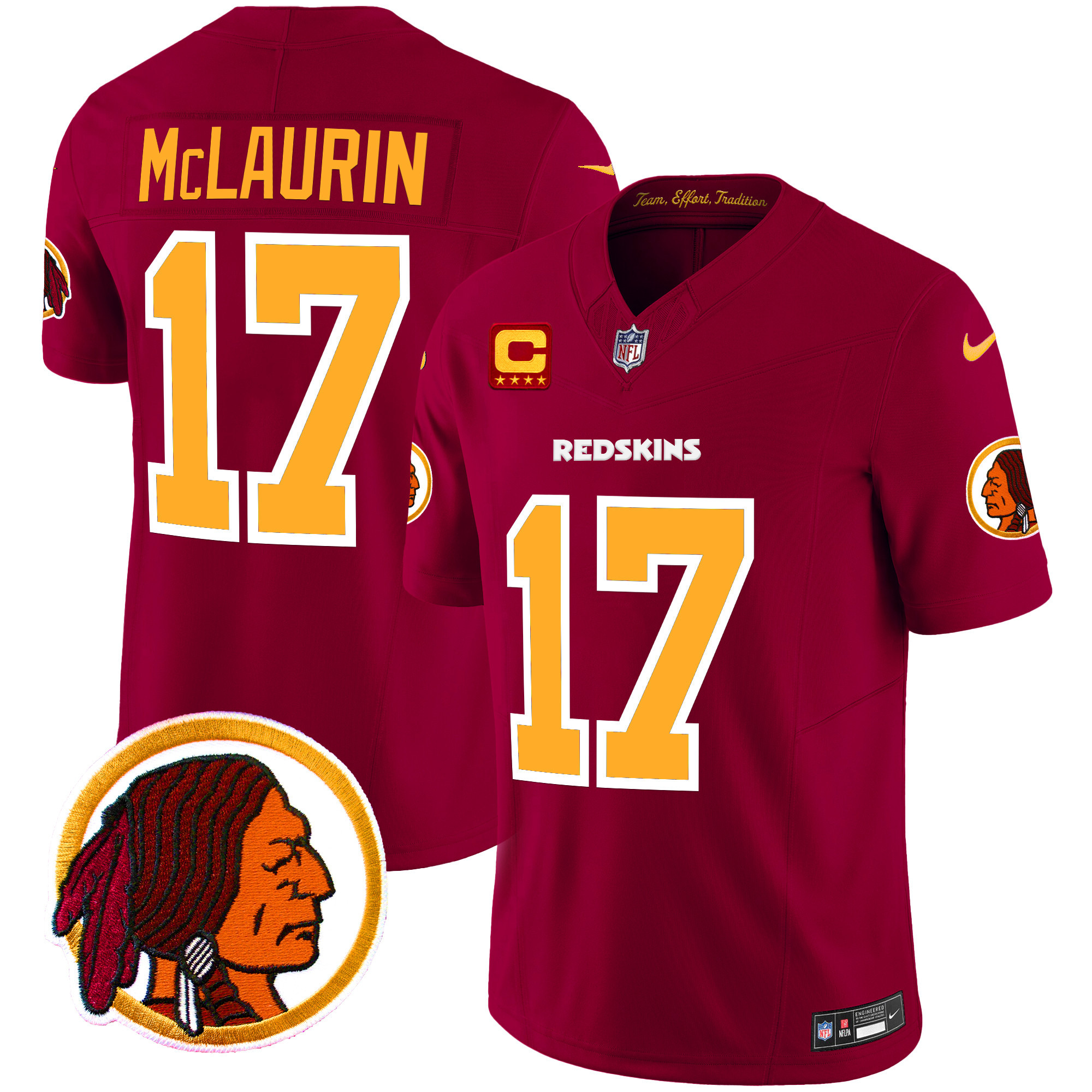 Men's Washington Redskins Throwback Vapor Limited Jersey V2 - All Stitched - Image 29