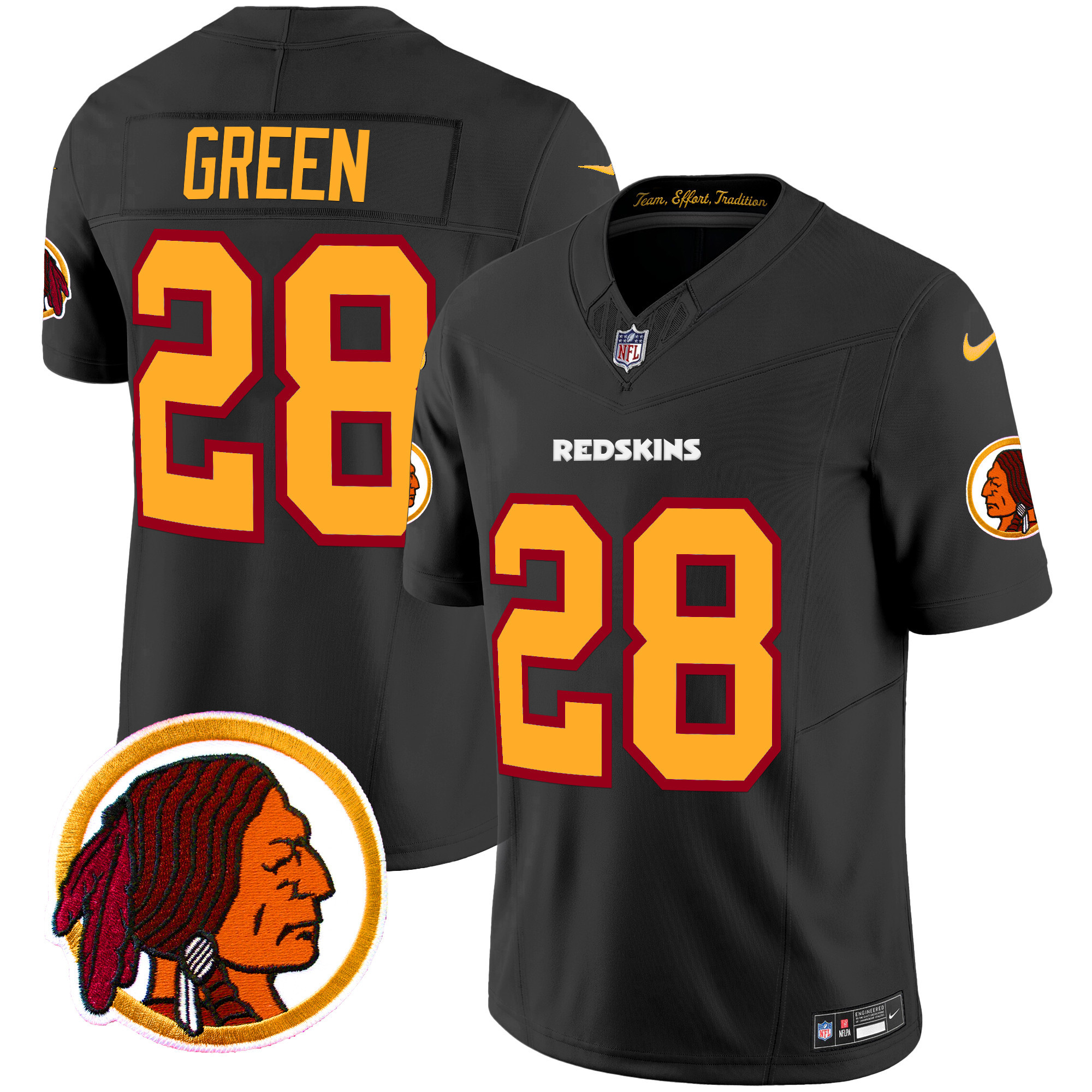 Men's Washington Redskins Throwback Vapor Limited Jersey V2 - All Stitched - Image 23