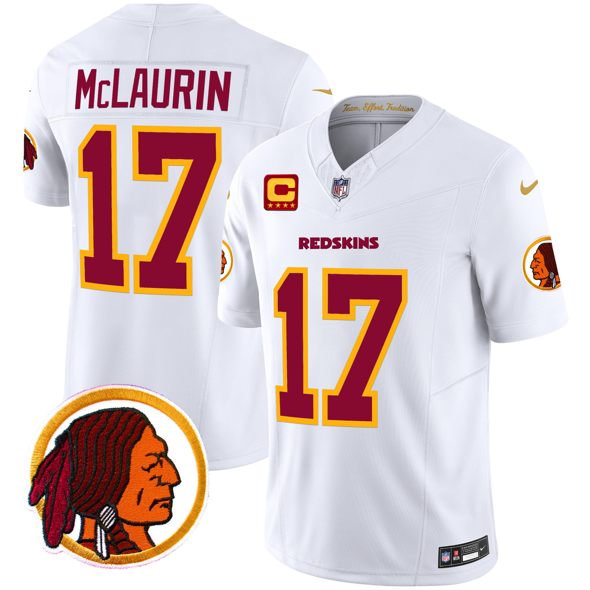 Men's Washington Redskins Throwback Vapor Limited Jersey V2 - All Stitched - Image 37