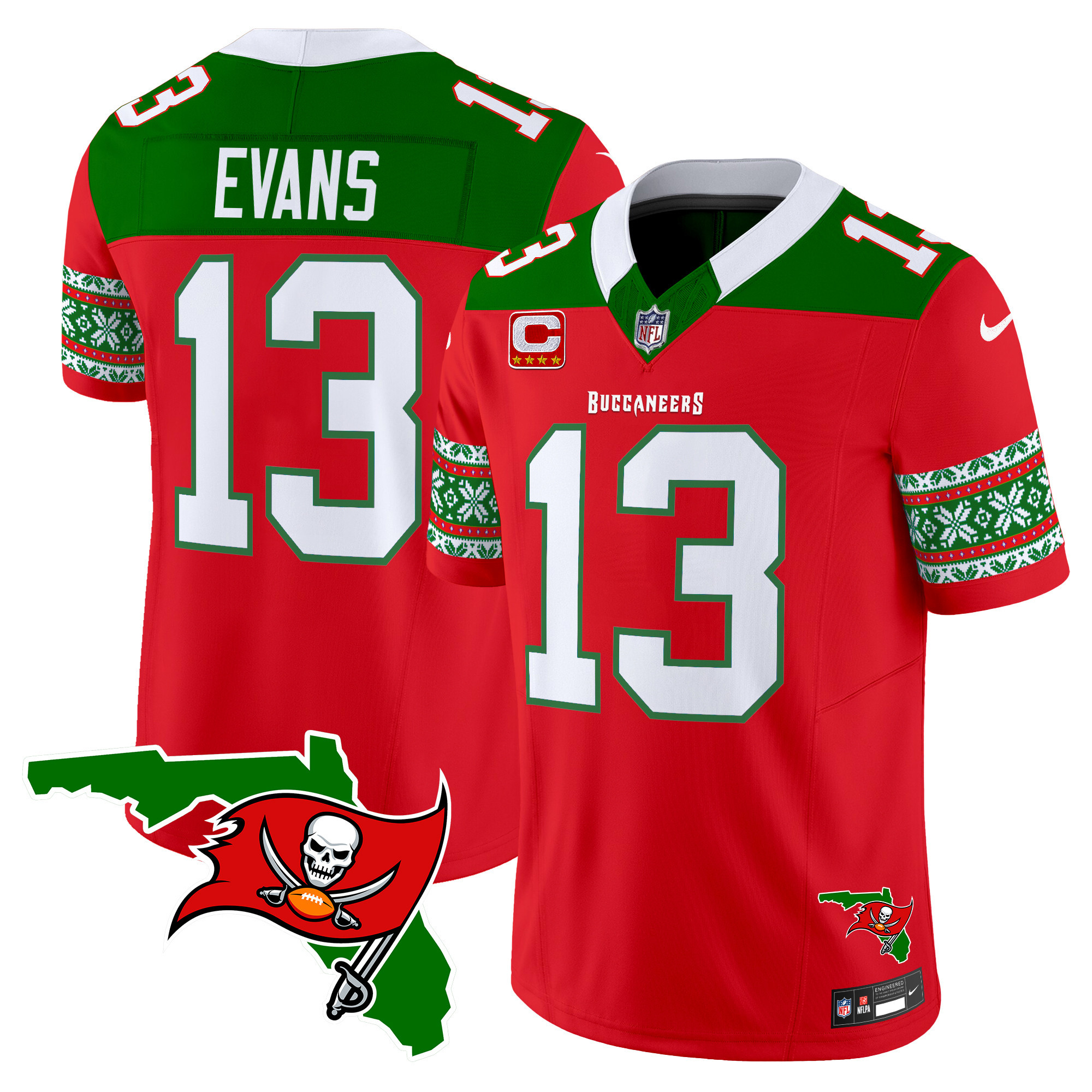 Men's Buccaneers 2024 Christmas Vapor Limited Jersey - All Stitched - Image 2
