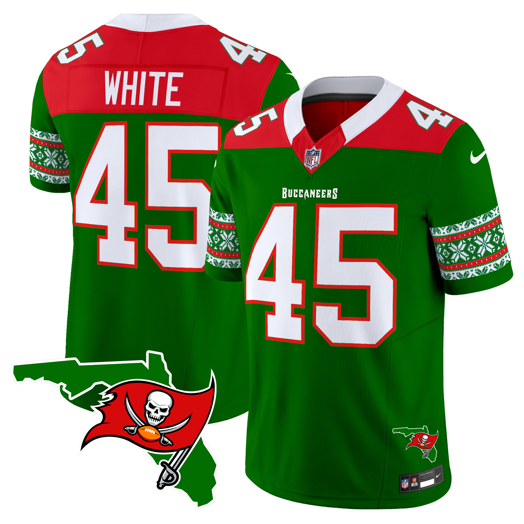Men's Buccaneers 2024 Christmas Vapor Limited Jersey - All Stitched - Image 14