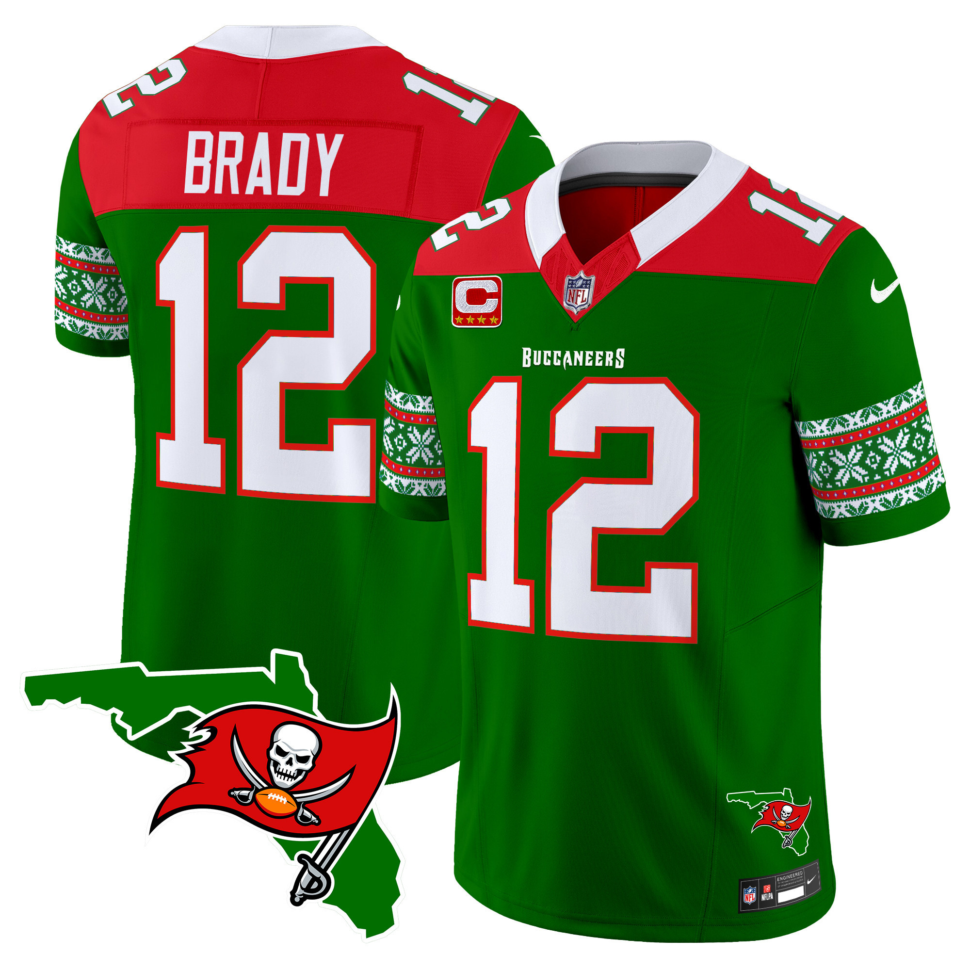 Men's Buccaneers 2024 Christmas Vapor Limited Jersey - All Stitched - Image 8
