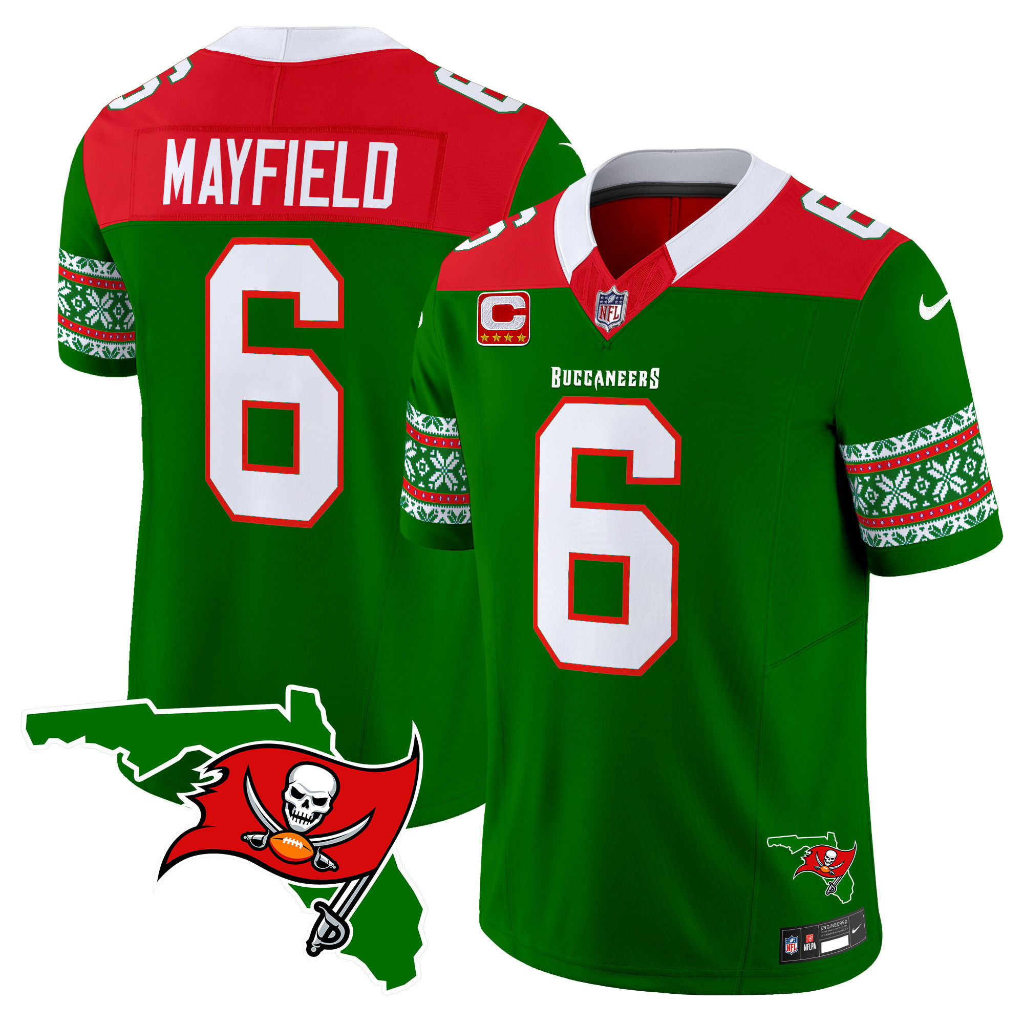 Men's Buccaneers 2024 Christmas Vapor Limited Jersey - All Stitched - Image 11
