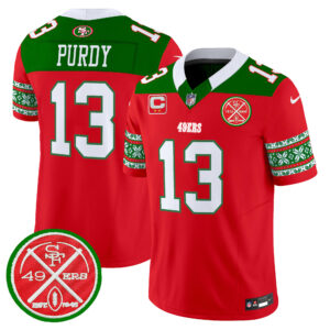 Men's 49ers 2024 Christmas Vapor Limited Jersey - All Stitched