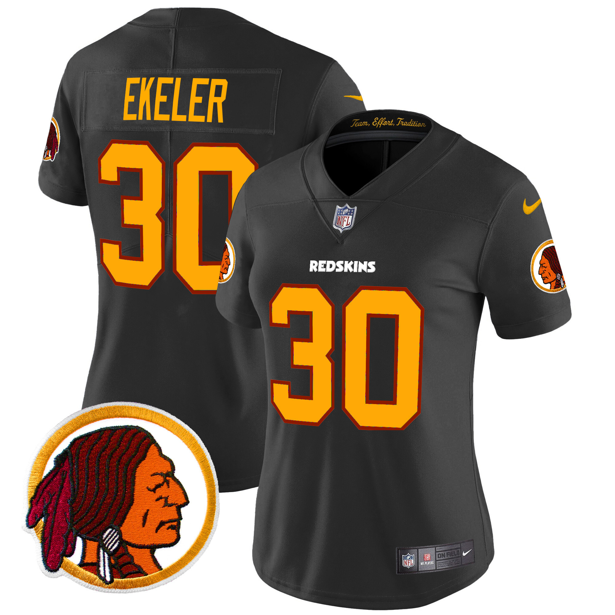 Women's Washington Redskins Throwback Vapor Limited Jersey V2 - All Stitched - Image 17
