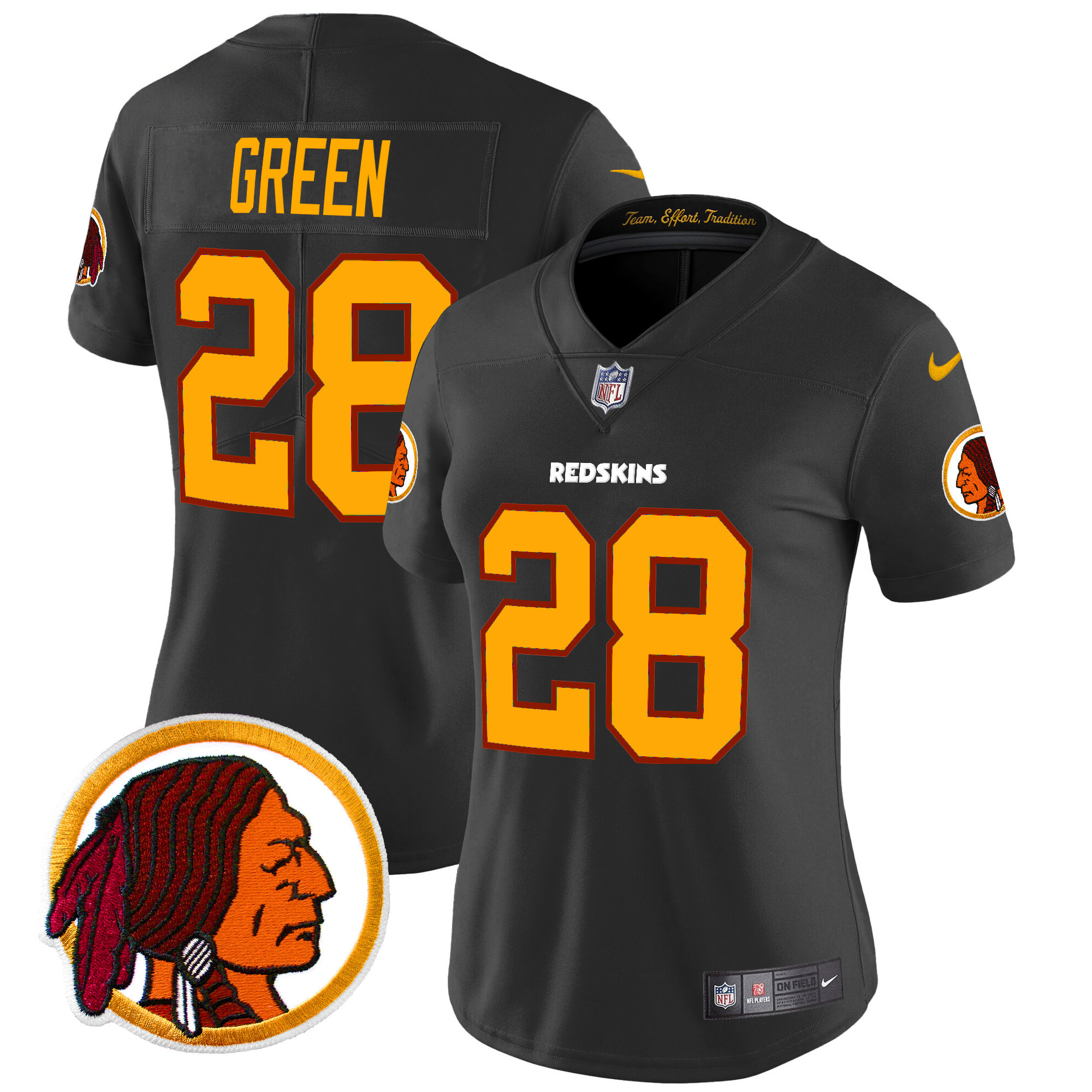 Women's Washington Redskins Throwback Vapor Limited Jersey V2 - All Stitched - Image 21