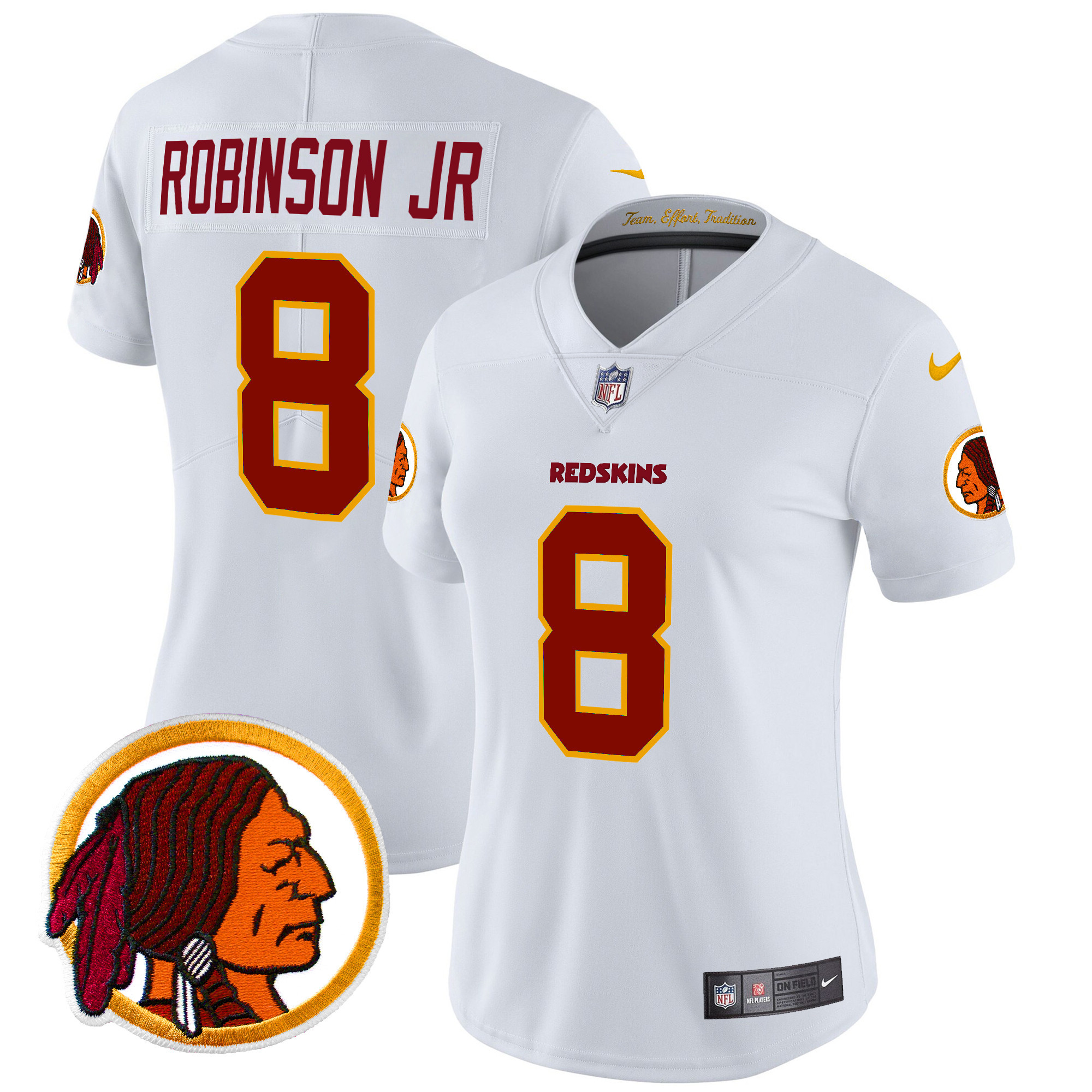 Women's Washington Redskins Throwback Vapor Limited Jersey V2 - All Stitched - Image 30