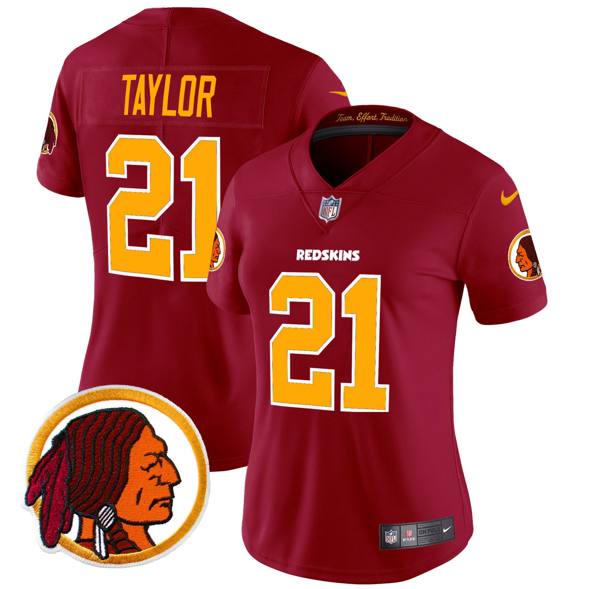 Women's Washington Redskins Throwback Vapor Limited Jersey V2 - All Stitched - Image 27