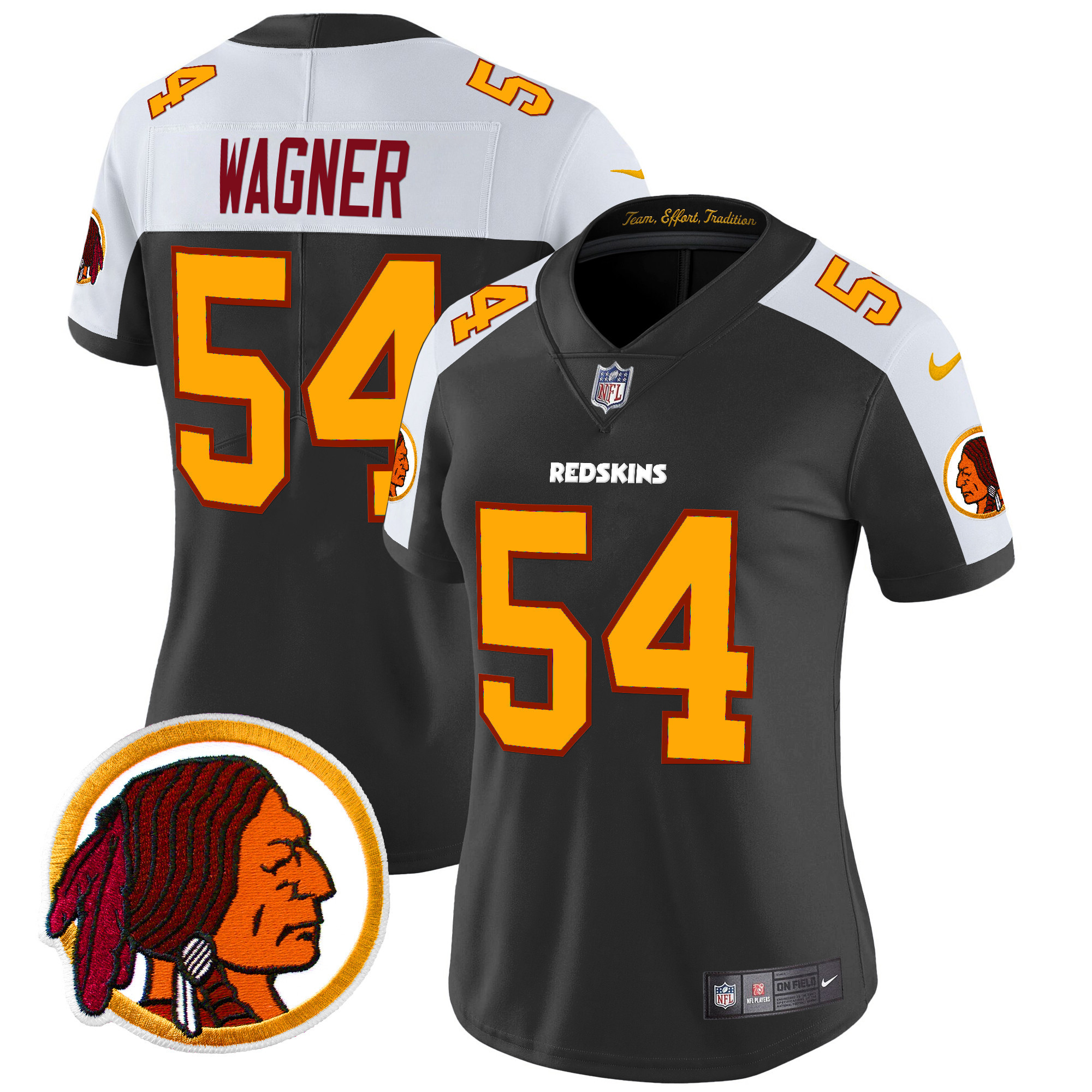Women's Washington Redskins Throwback Vapor Limited Jersey V2 - All Stitched - Image 11