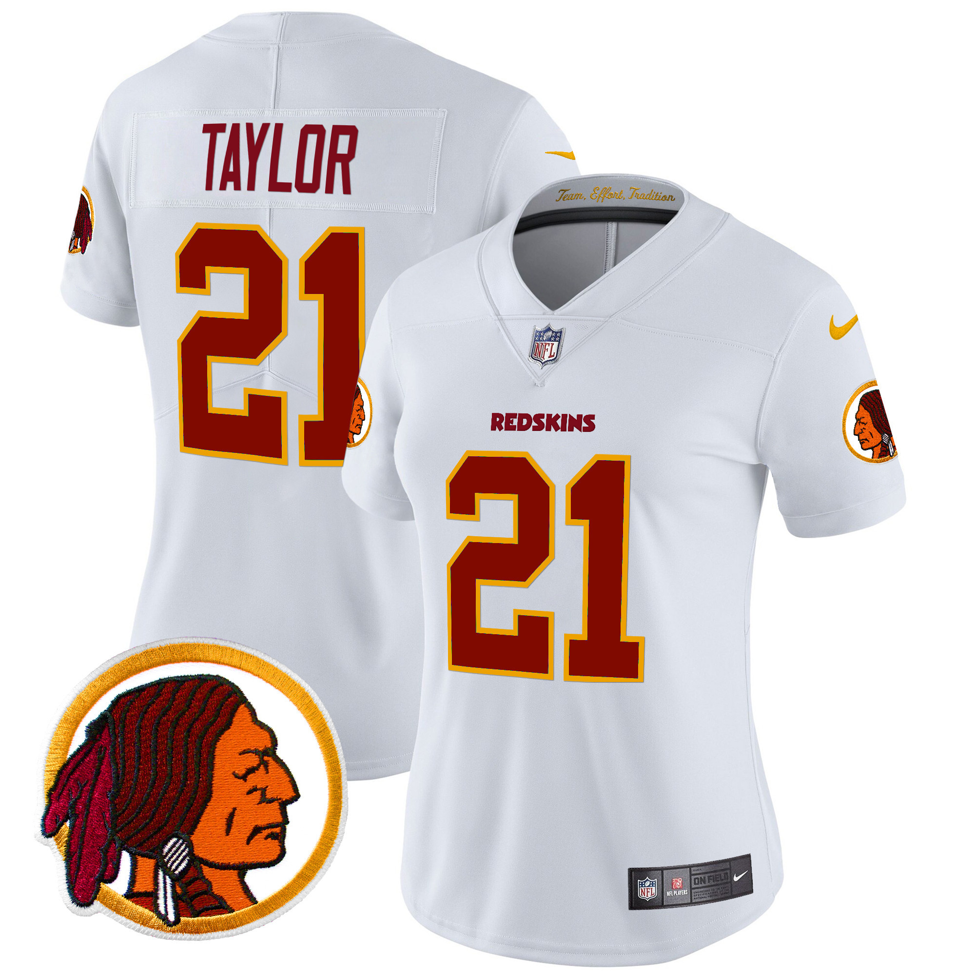 Women's Washington Redskins Throwback Vapor Limited Jersey V2 - All Stitched - Image 34
